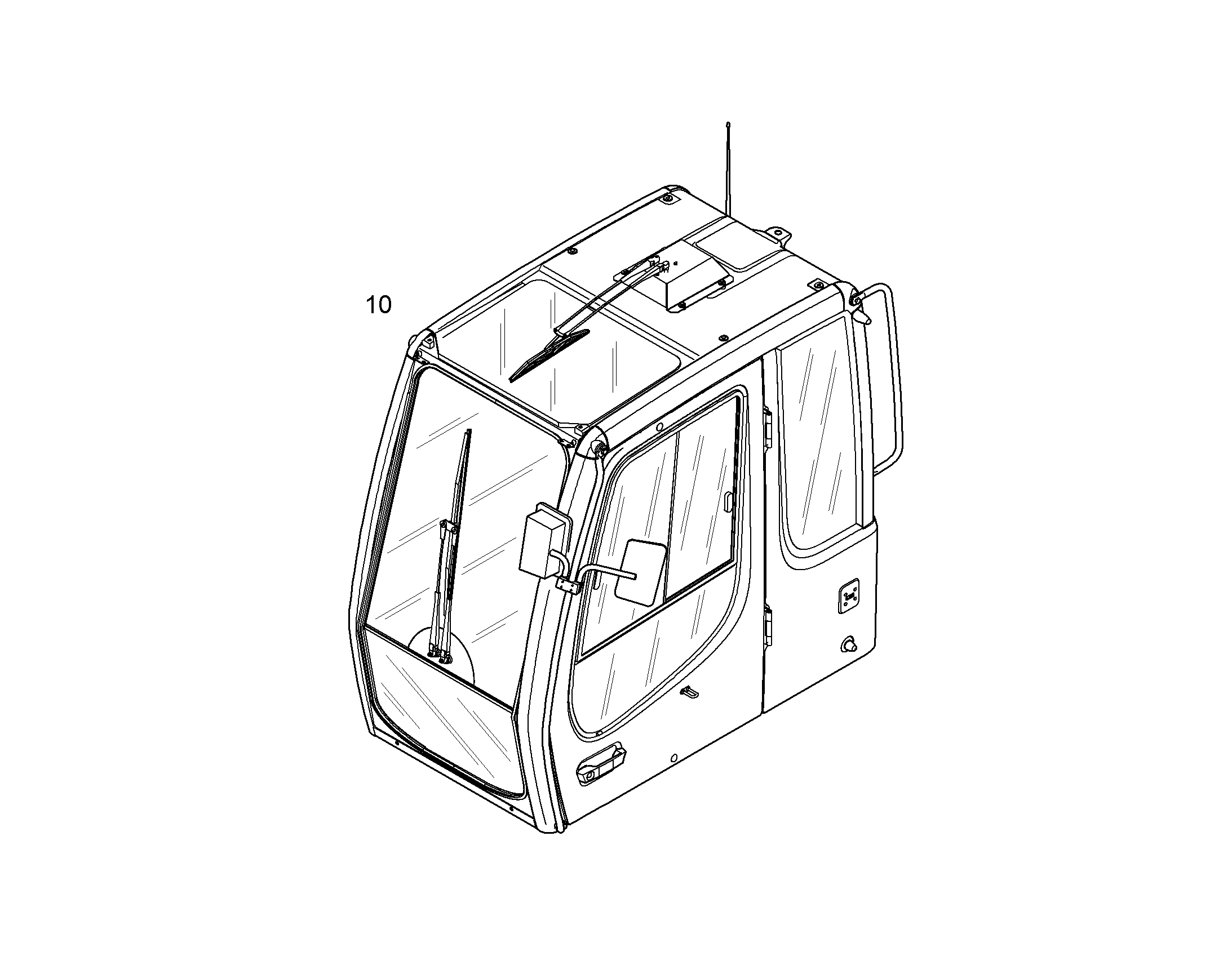 КАБИНА ДЛЯ СНОСА СПЕЦИАЛЬНАЯ 10076229 LIEBHERR
