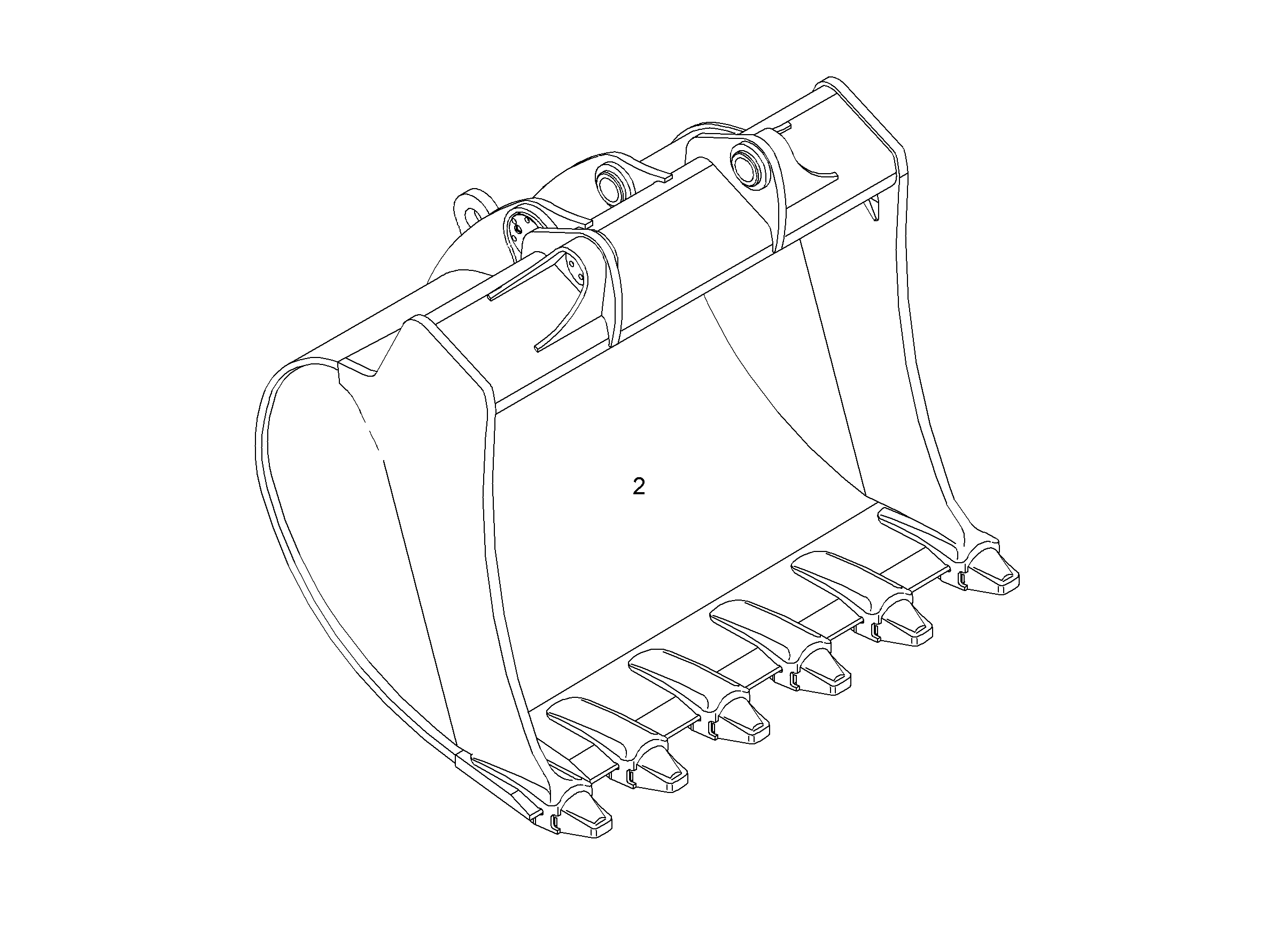ЛОПАТА ОБРАТНАЯ HD 9806543 LIEBHERR