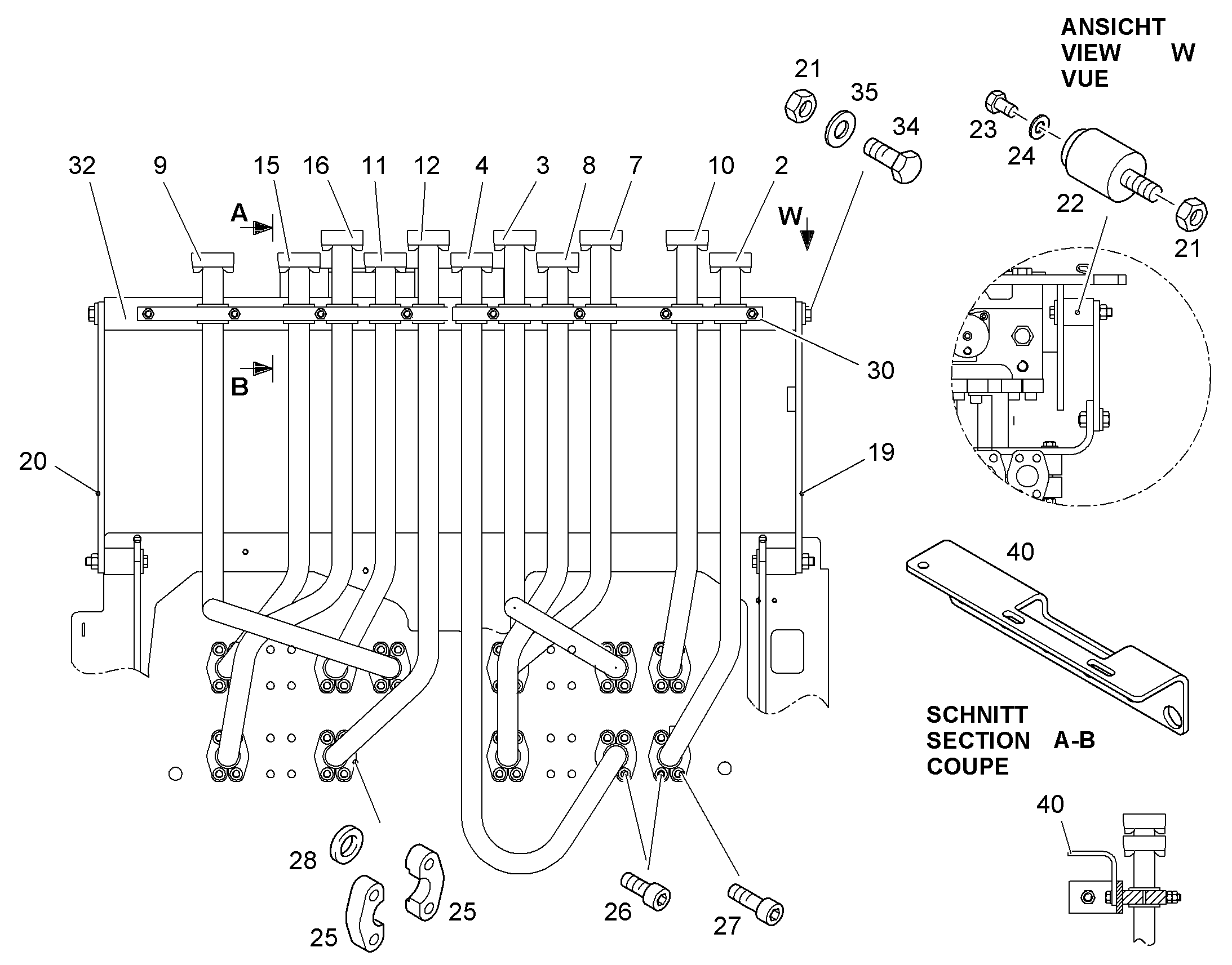 УГЛОВОЙ ПРОФИЛЬ 10057896 LIEBHERR