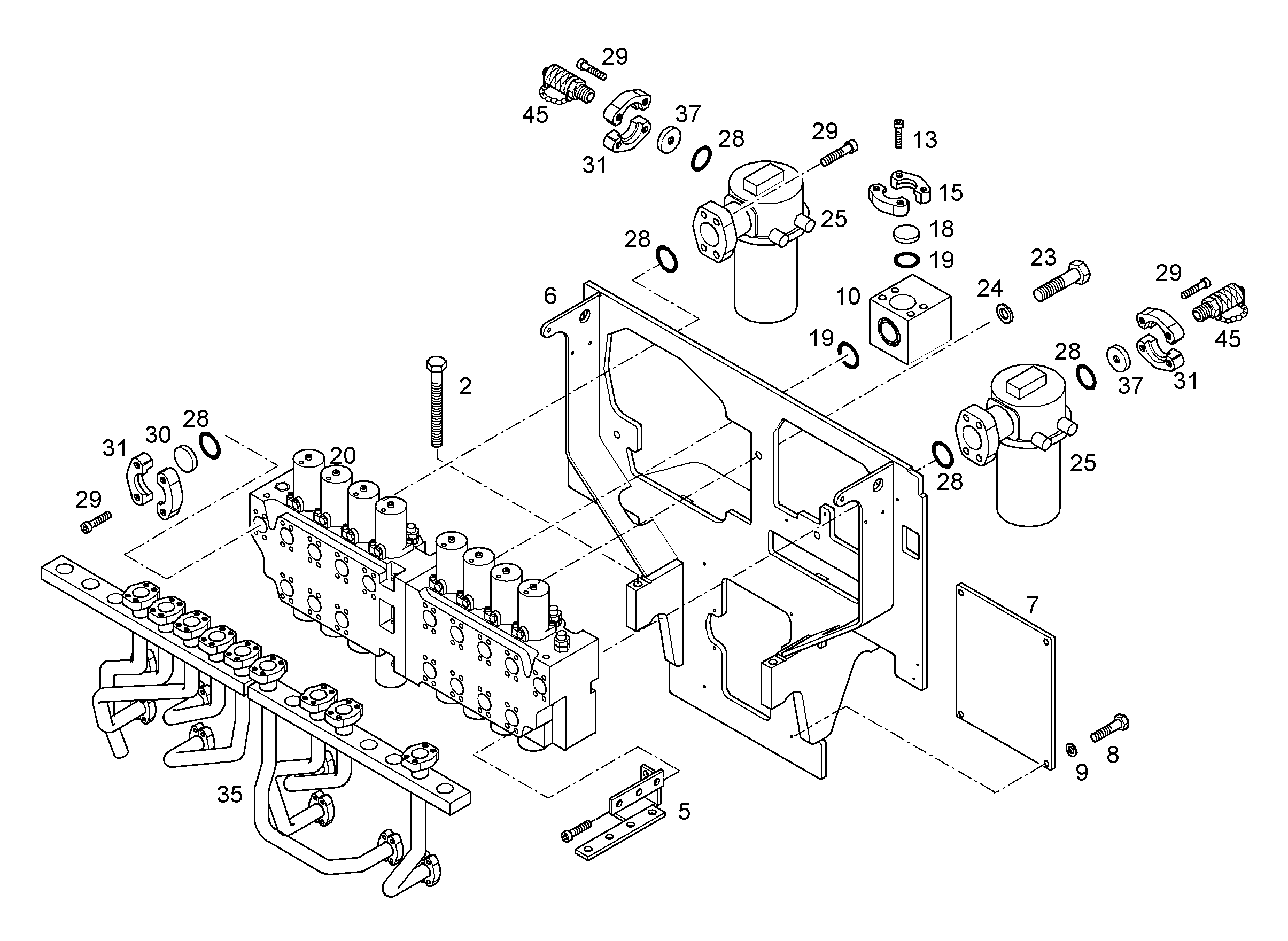 ЛИНИЯ НАПОРНАЯ 9878276 LIEBHERR