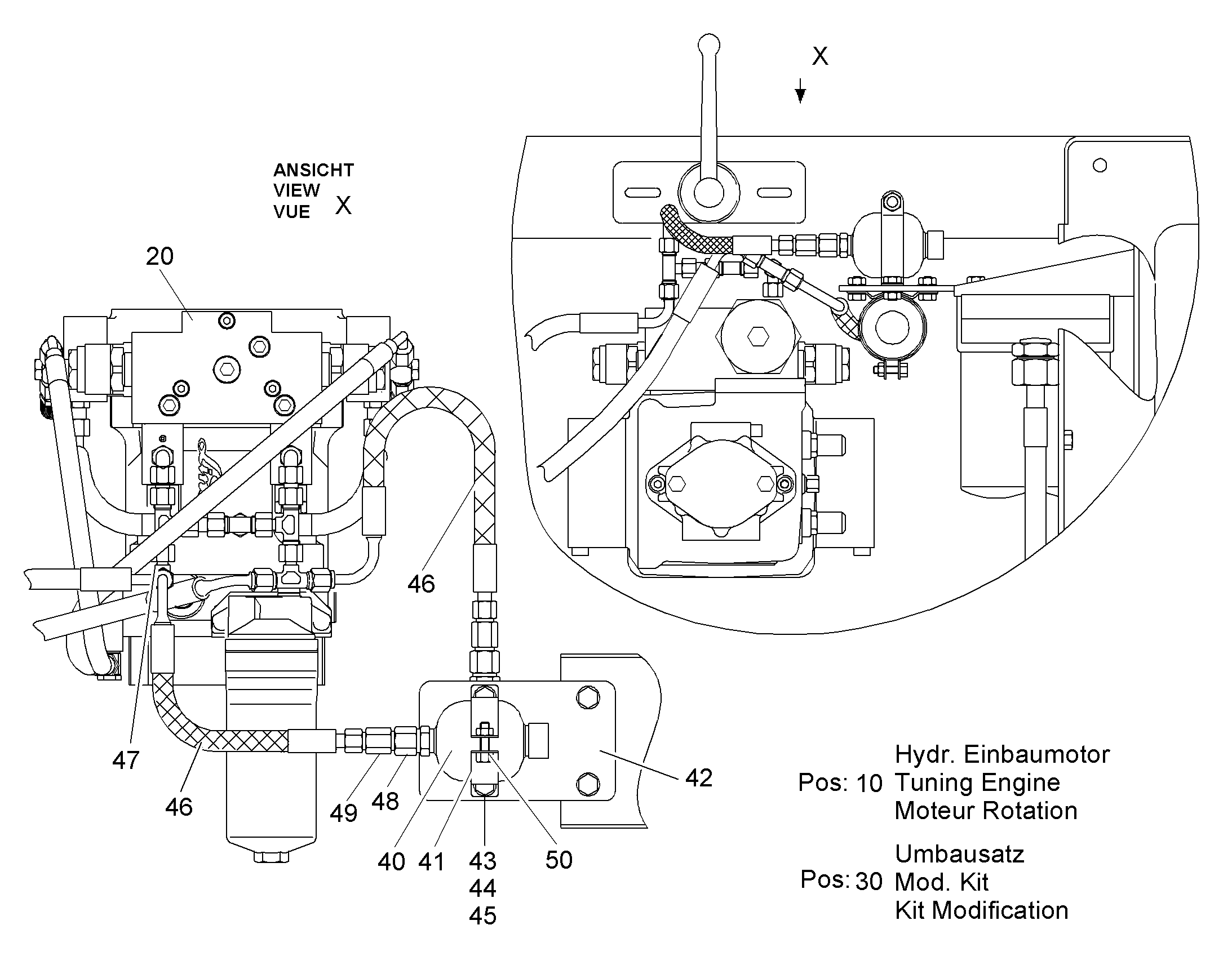 НАСОС ПОВООРОТНОЙ ПЛАТФОРМЫ HPV 130cm³/U 10006733 LIEBHERR