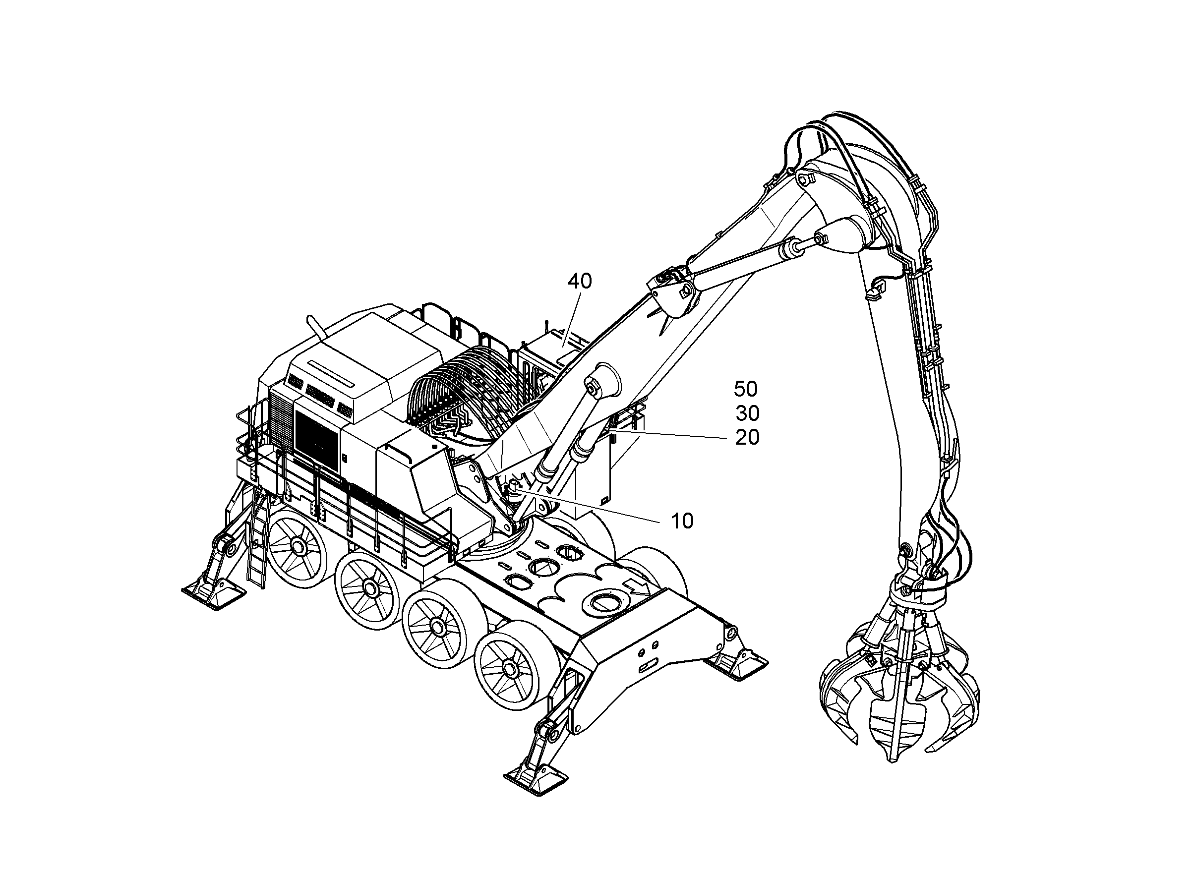 КРЕПЛЕНИЕ ПЛИТЫ НАСТИЛА КАБИНЫ 9010193 LIEBHERR
