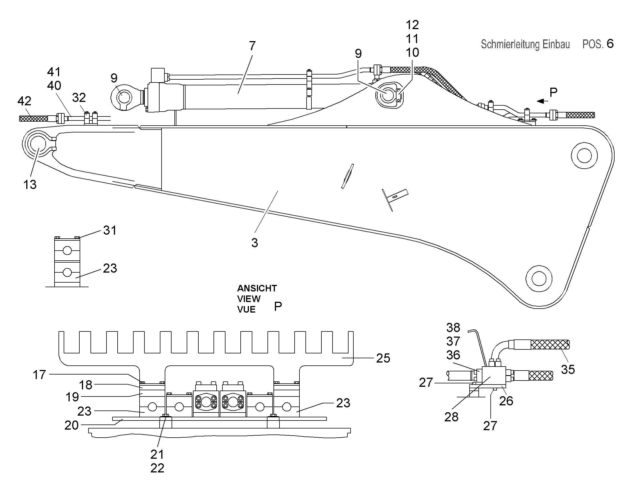 СМАЗОЧНЫЕ ЛИНИИ УСТАНОВКА 9006963 LIEBHERR