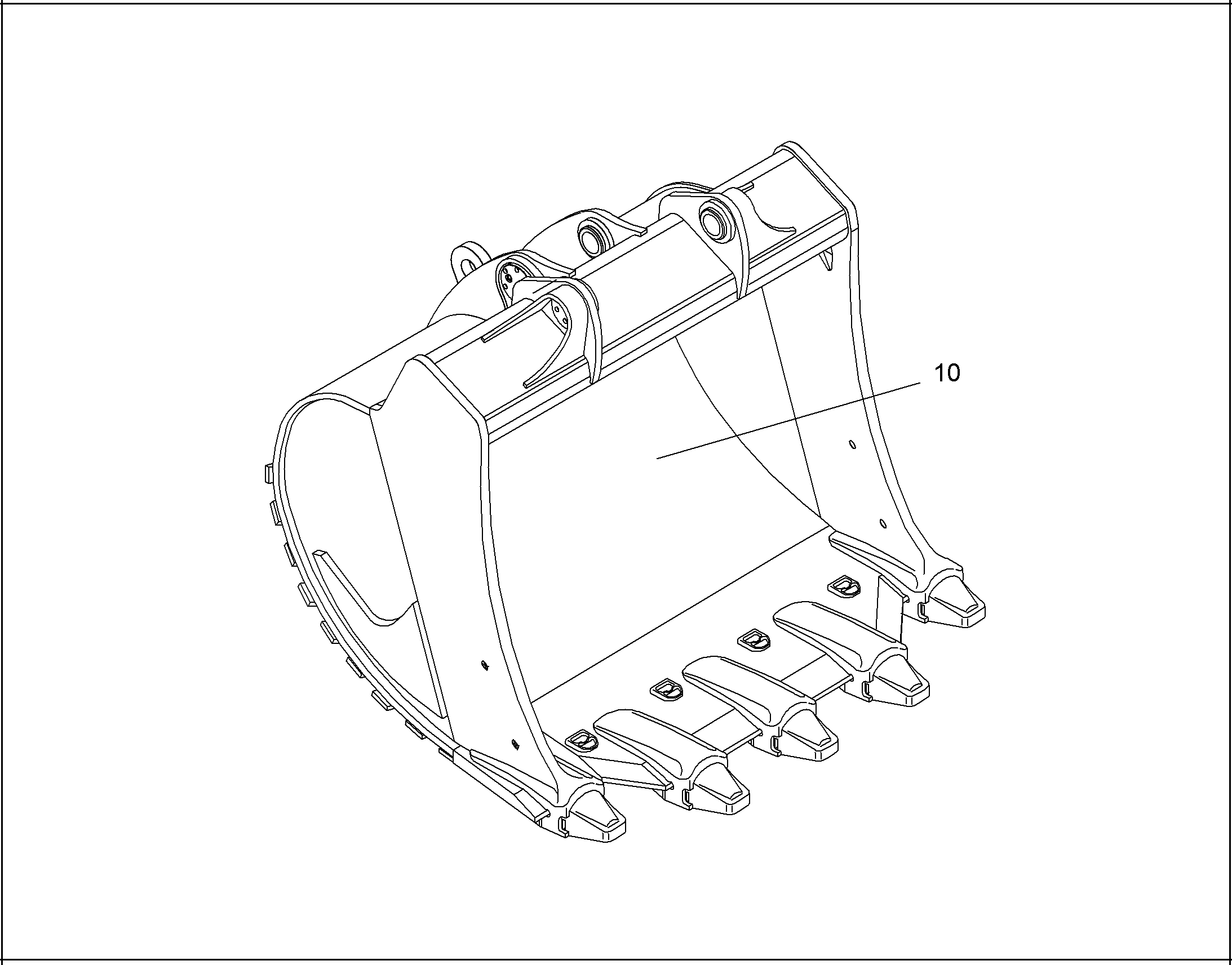 ЛОПАТА ОБРАТНАЯ HDV 9011016 LIEBHERR