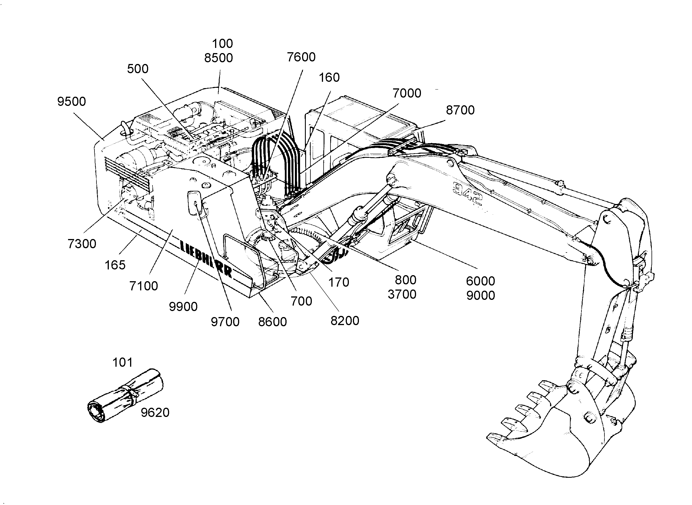 УЗЕЛ МЕХАНИЗМА ПОВОРОТА 9824481 LIEBHERR