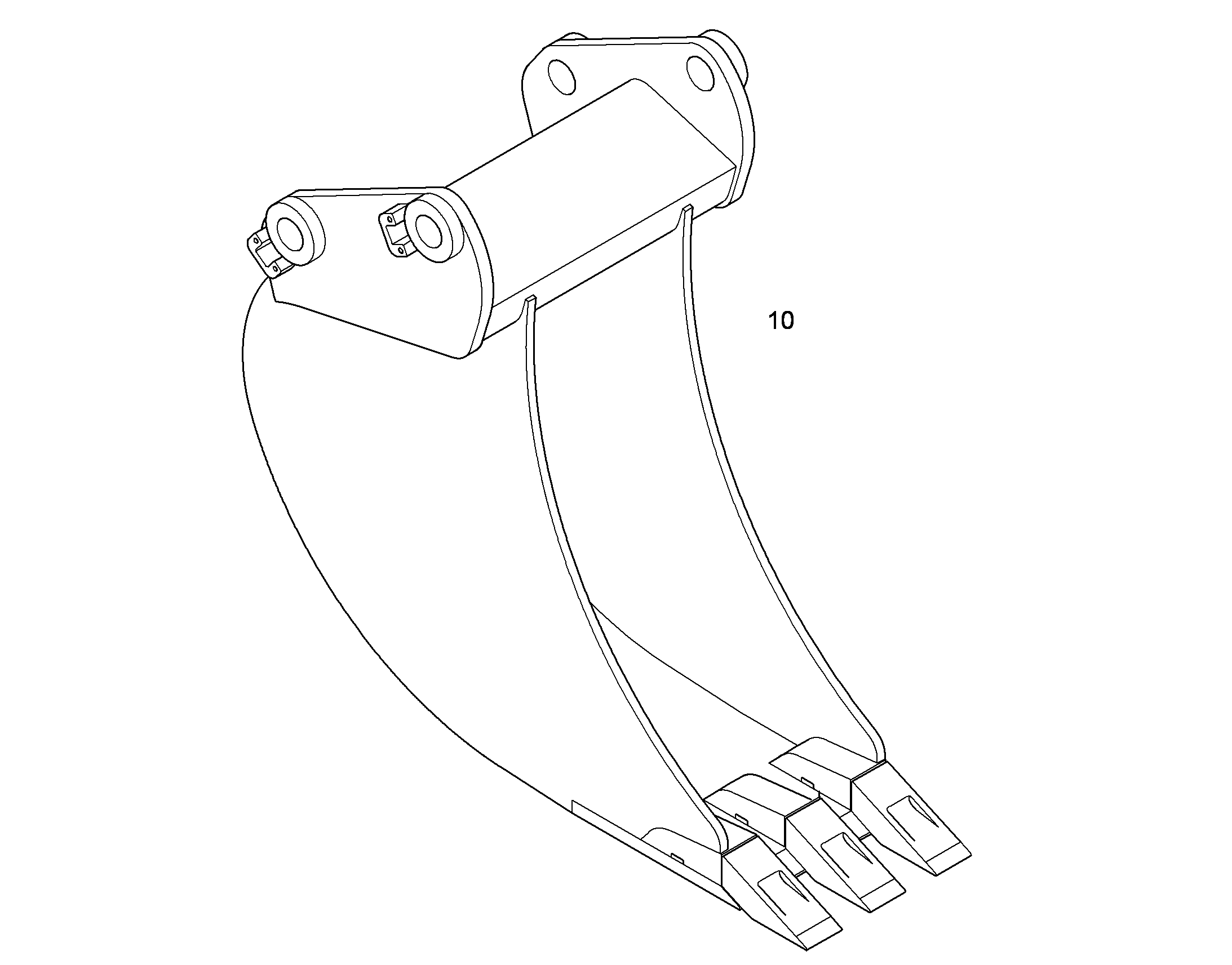 ЛОПАТА ОБРАТНАЯ 350mm 0,28m³ 9809893 LIEBHERR