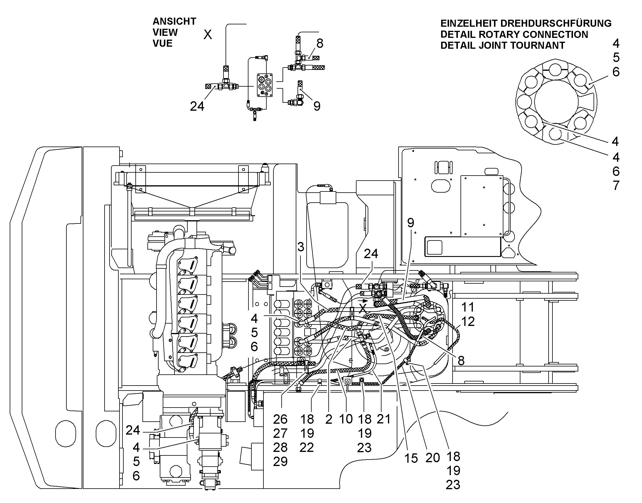 ШЛАНГ 25X1600 10003252 LIEBHERR