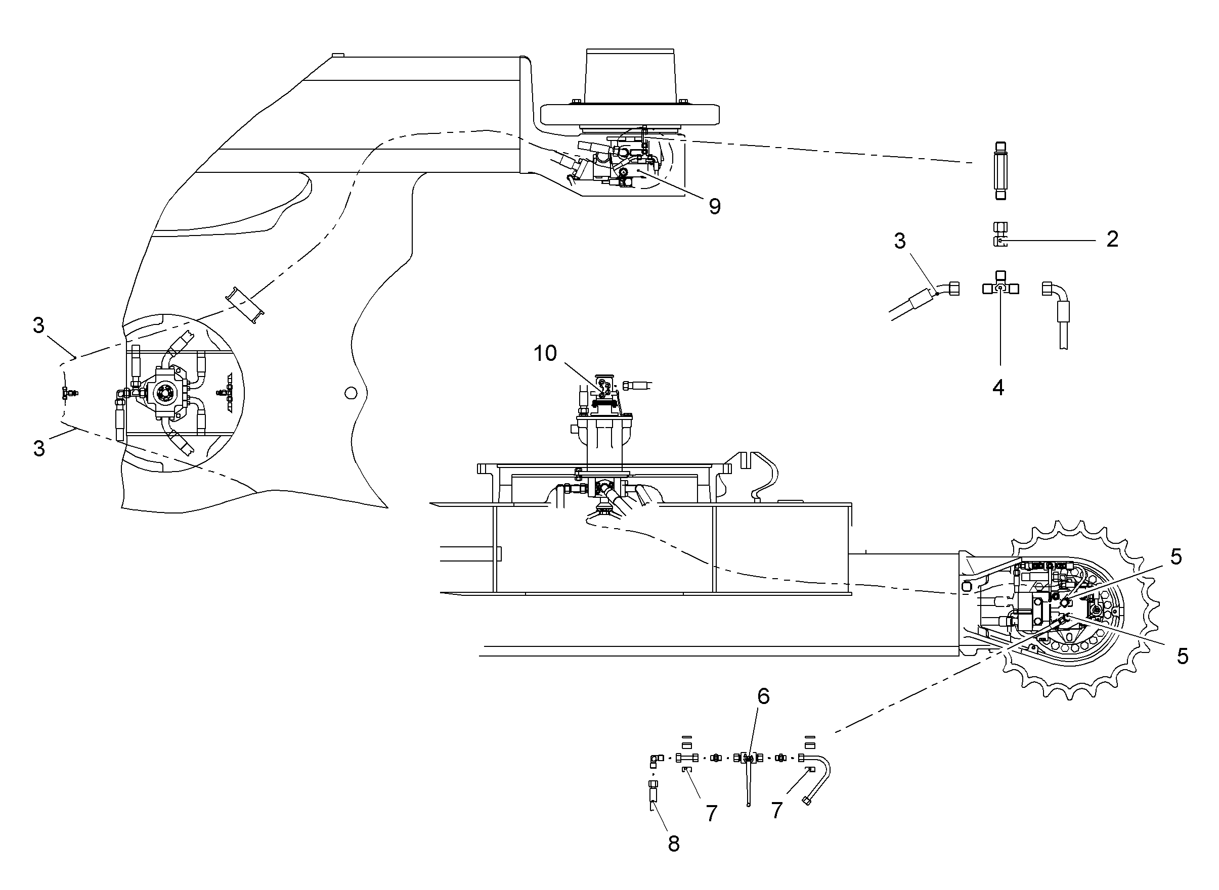 ШЛАНГ 10X600 5613417 LIEBHERR