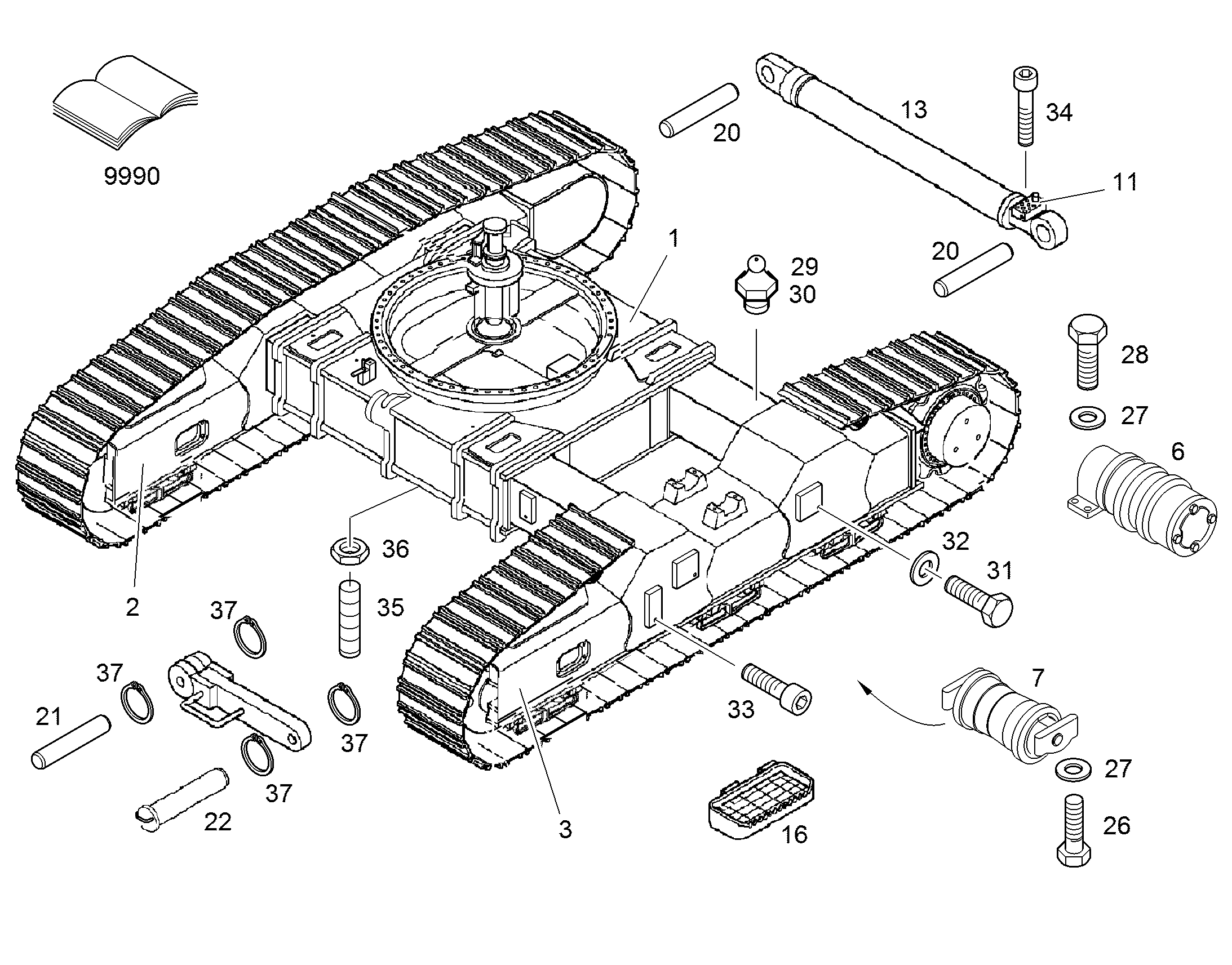 СРЕДНЯЯ ЧАСТЬ 10000758 LIEBHERR
