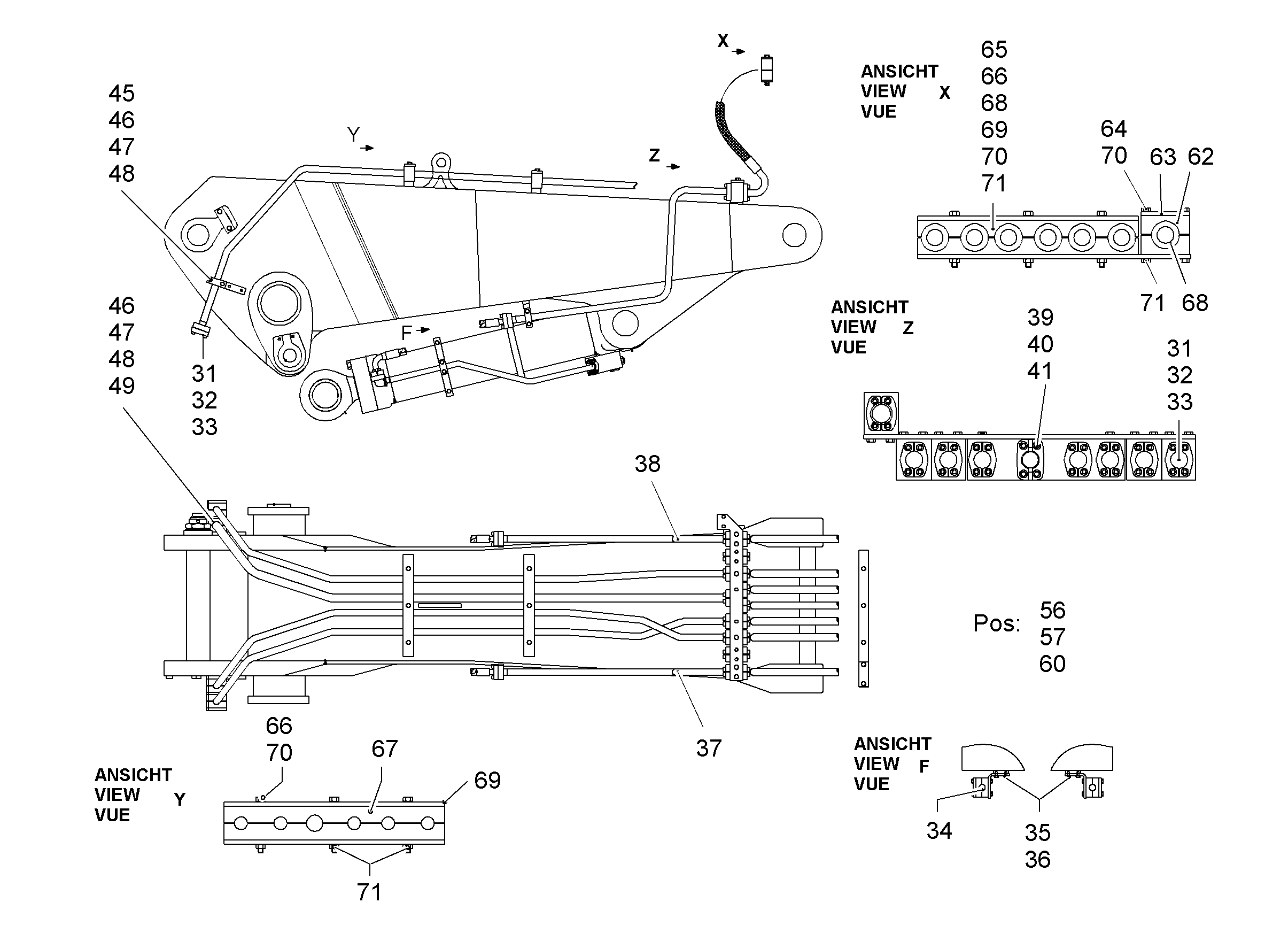 ПОЛУХОМУТИК d=30-38 9984049 LIEBHERR
