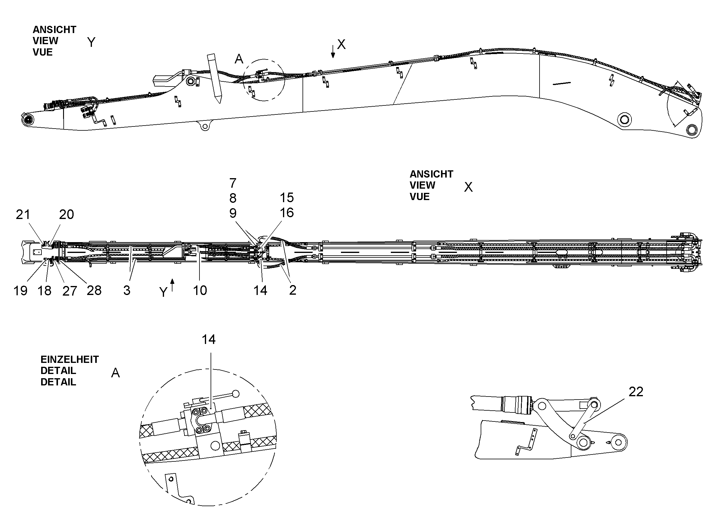 ШЛАНГ 25X800 10000457 LIEBHERR