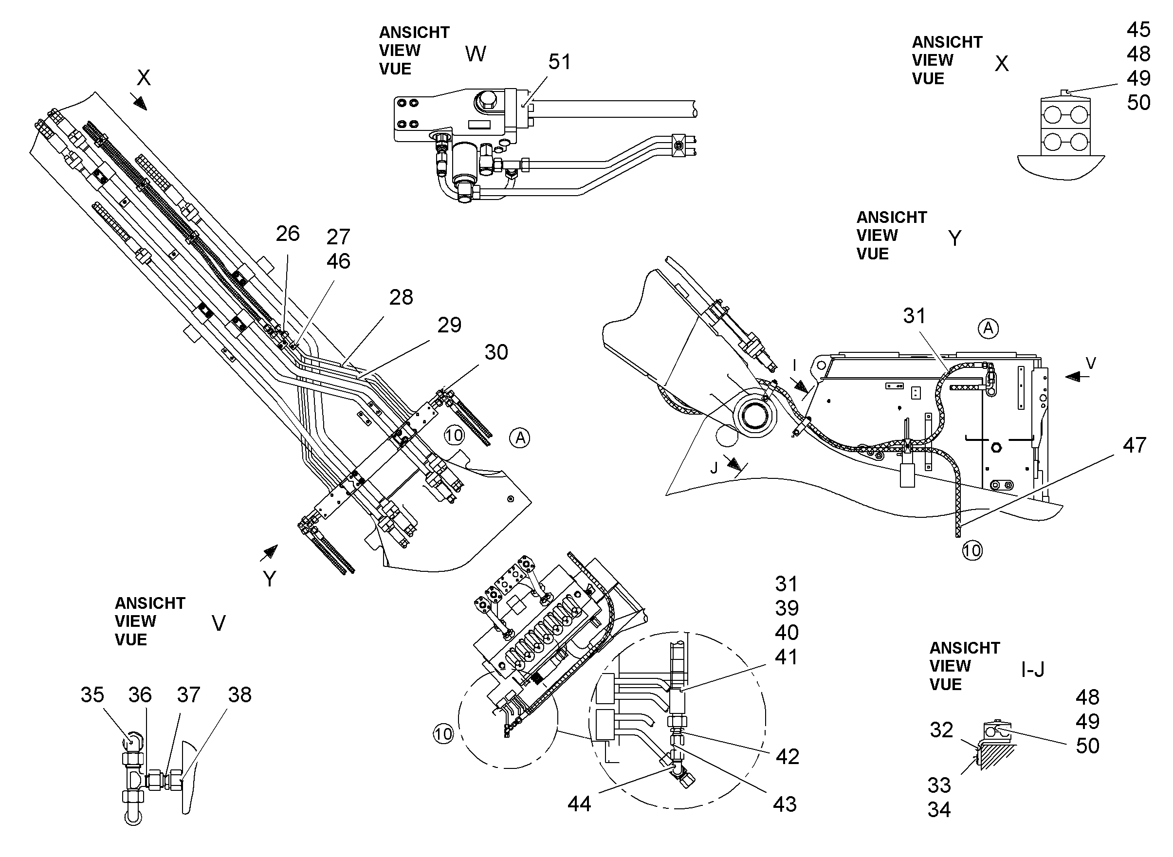 ТРУБА НАПОРНАЯ В СБОРЕ 9870810 LIEBHERR