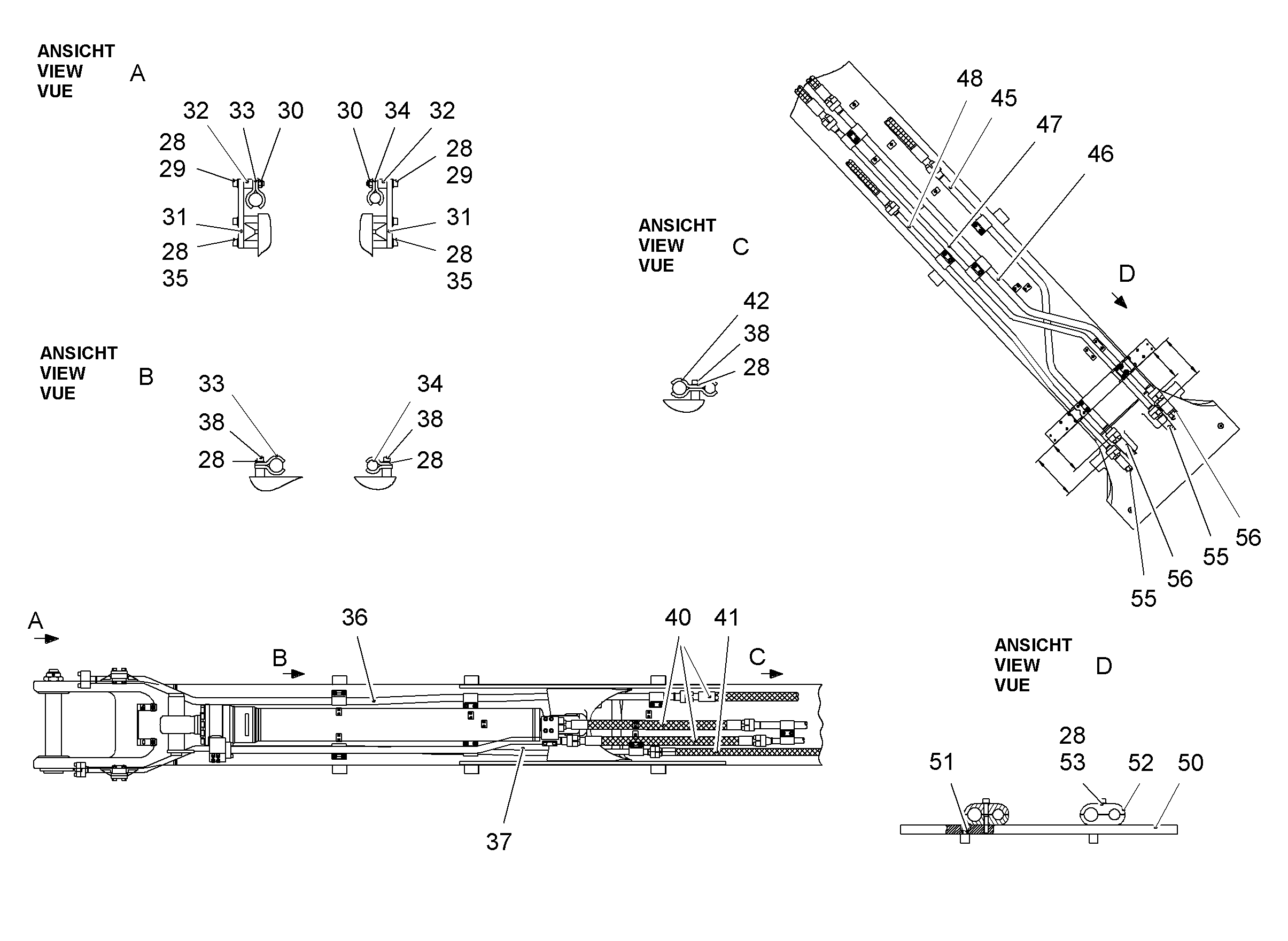 ПРОВОДКА МОНТАЖ AHS 10062366 LIEBHERR
