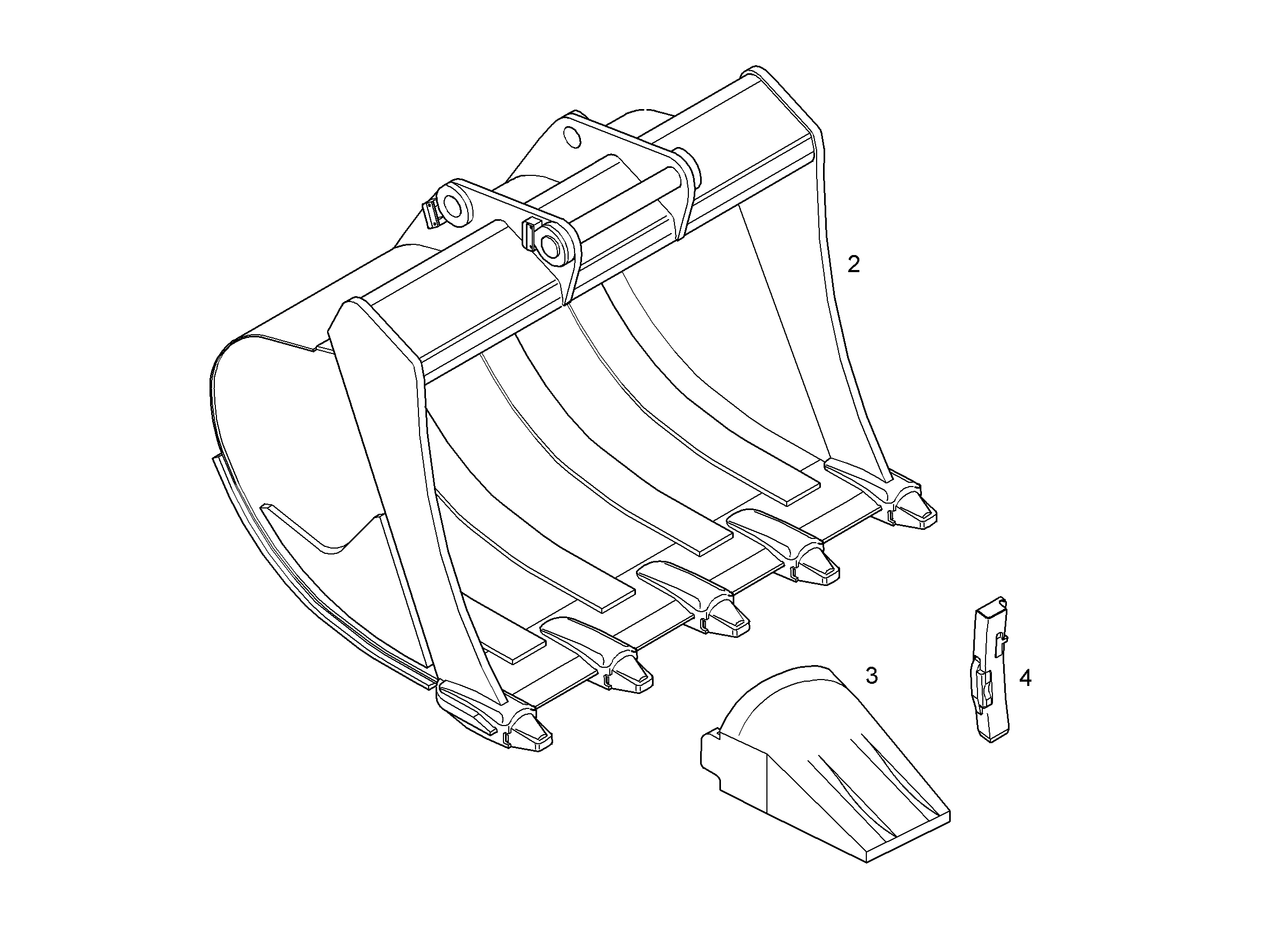 ЛОПАТА ОБРАТНАЯ HDV 9879279 LIEBHERR