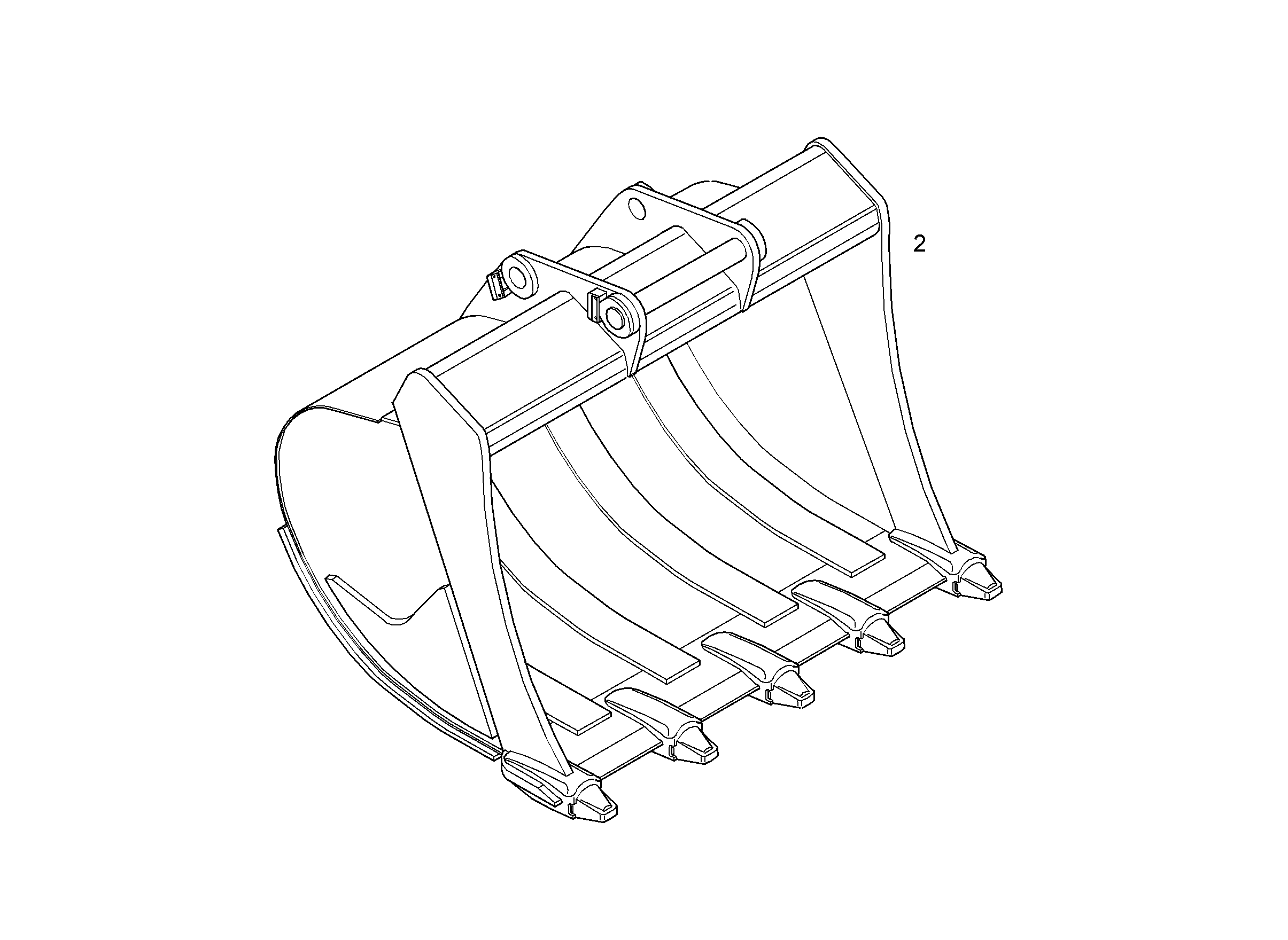 ЛОПАТА ОБРАТНАЯ HDL 10048900 LIEBHERR