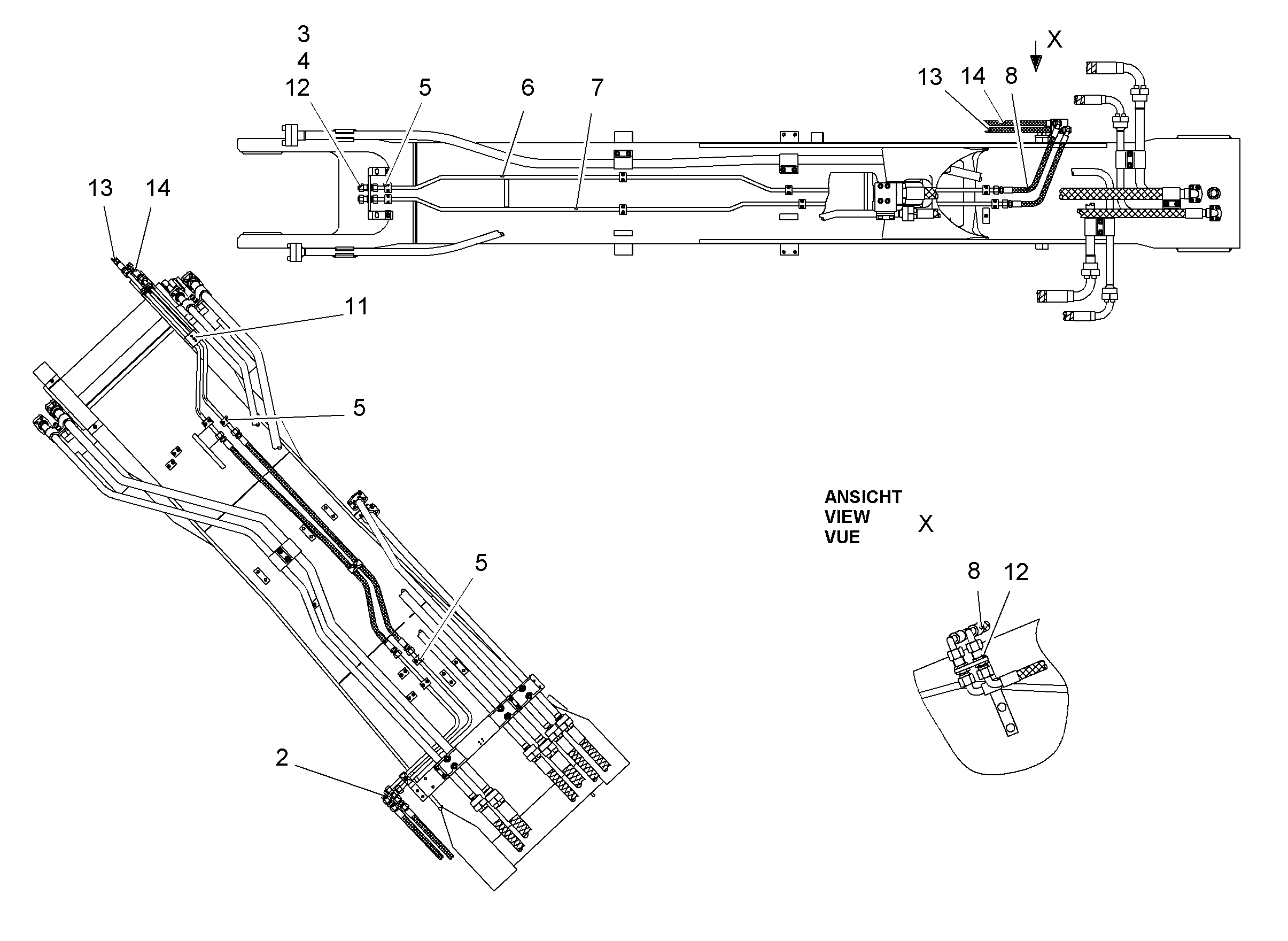 ШЛАНГ 12X520 7015599 LIEBHERR