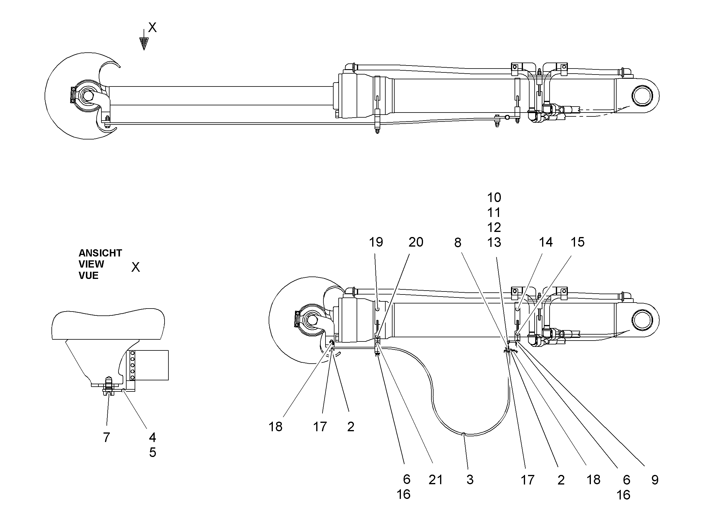 ПОЛУХОМУТИК 215 9899598 LIEBHERR