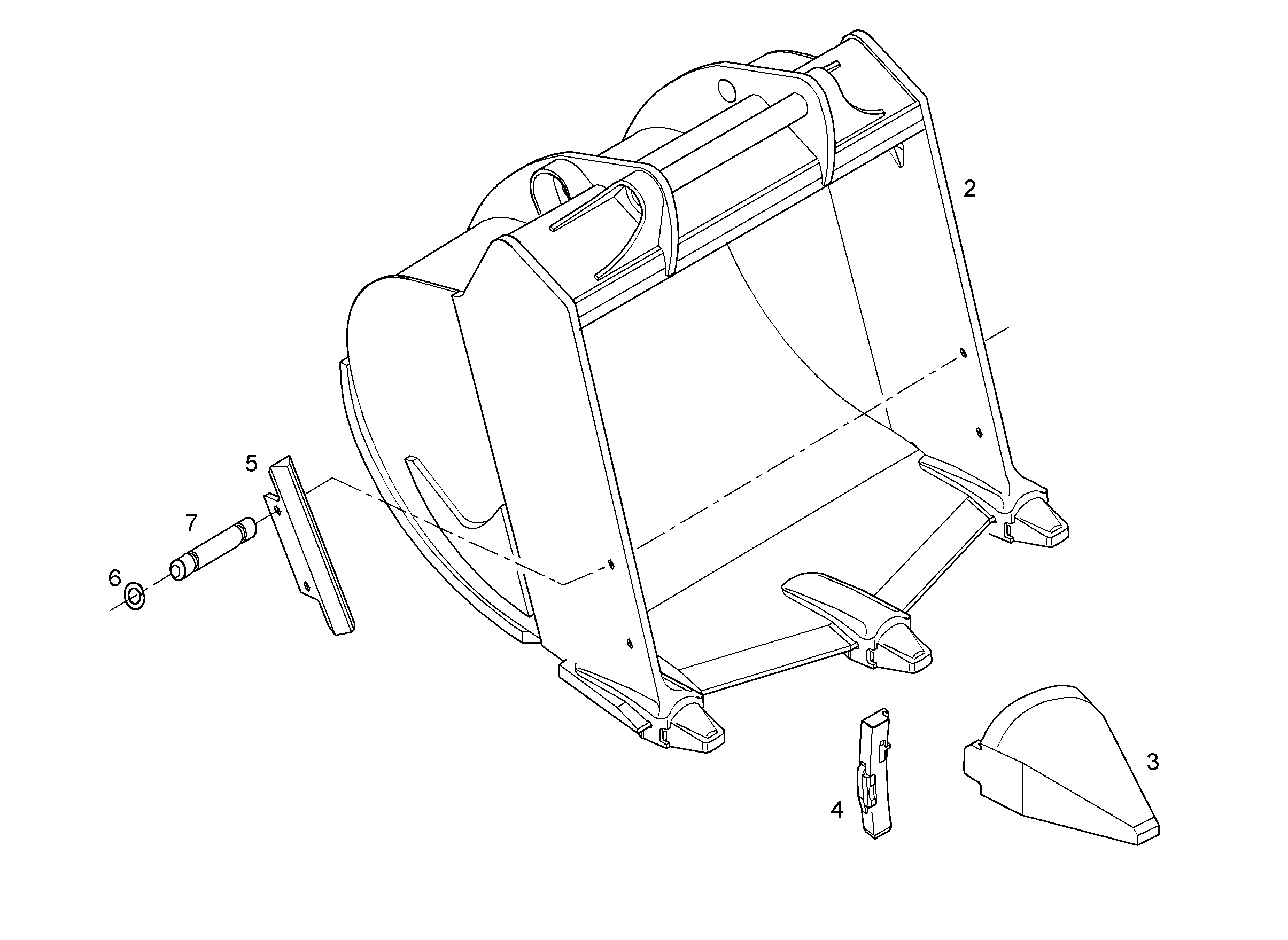 ЛОПАТА ОБРАТНАЯ HDV 9878313 LIEBHERR