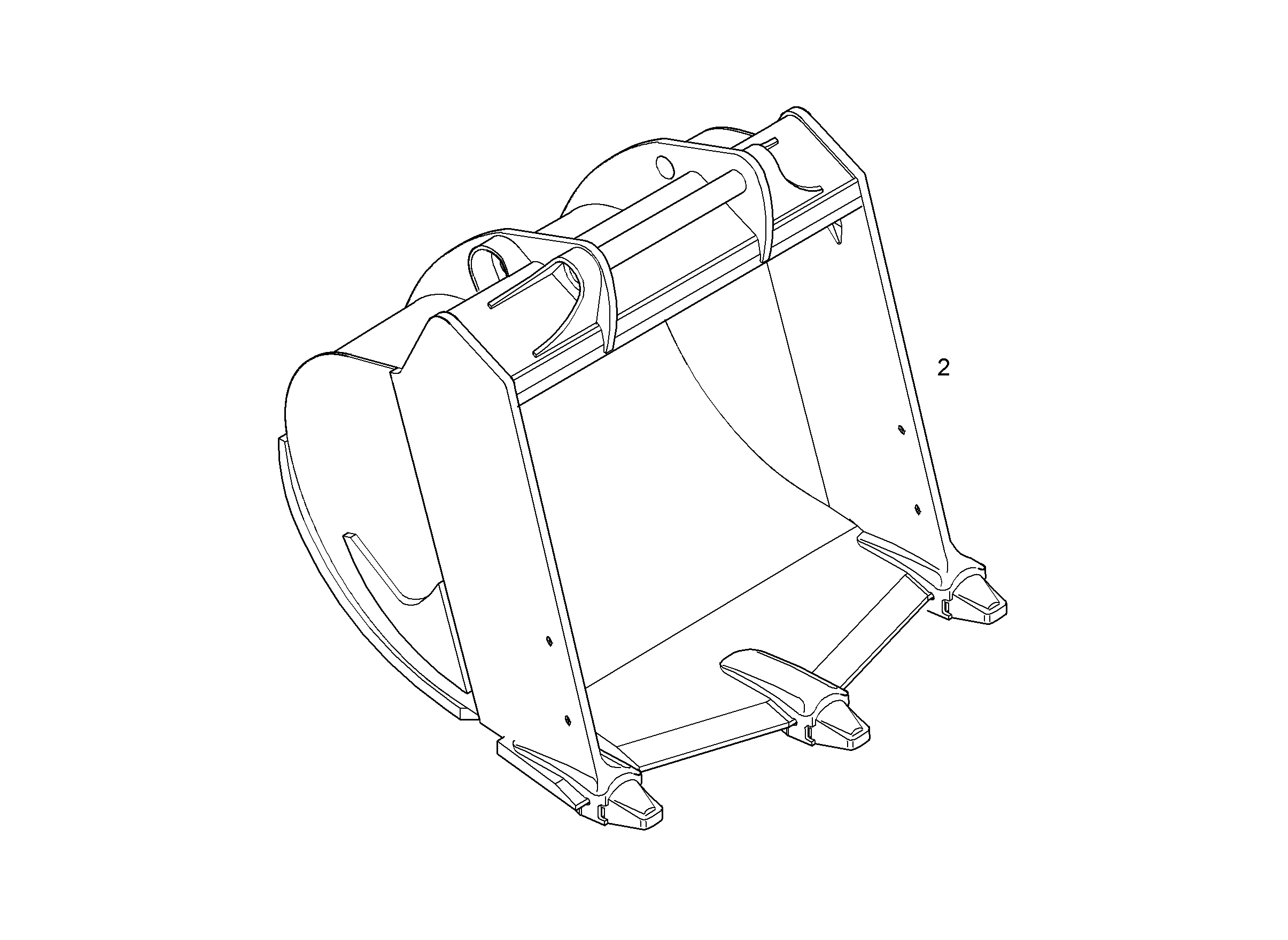 ЛОПАТА ОБРАТНАЯ HDV 9878548 LIEBHERR