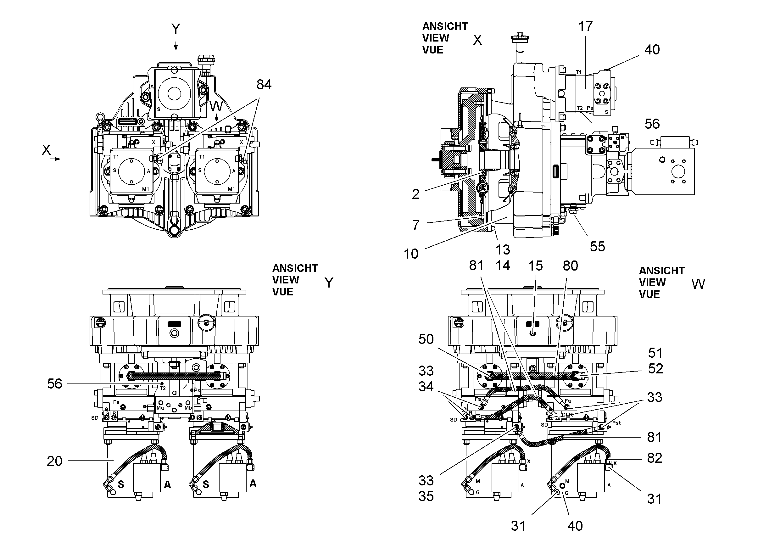 АГРЕГАТ МНОГОКОНТУРНЫЙ 9073904 LIEBHERR