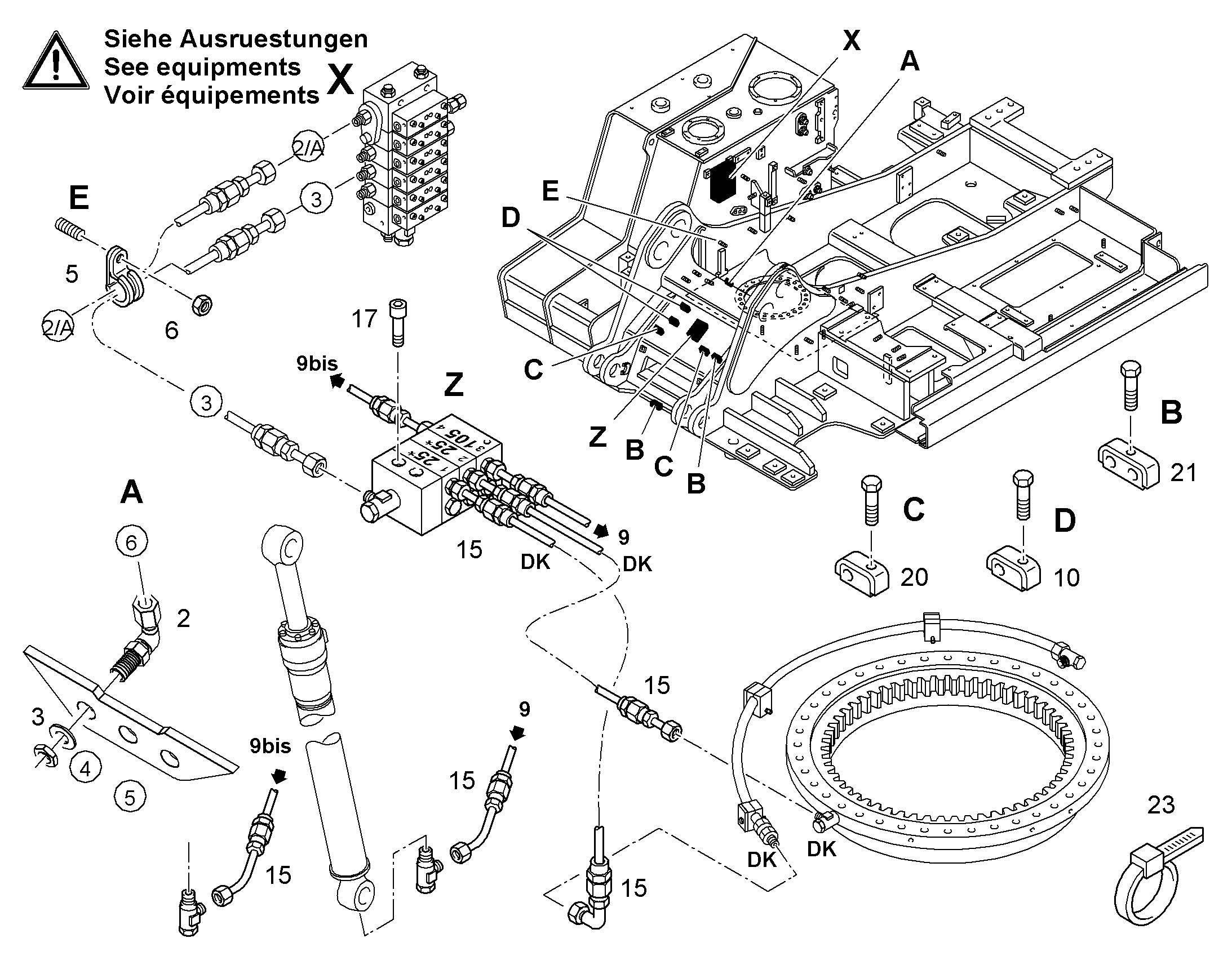 РАСПРЕДЕЛИТЕЛЬ MX-F 3/4 10006928 LIEBHERR