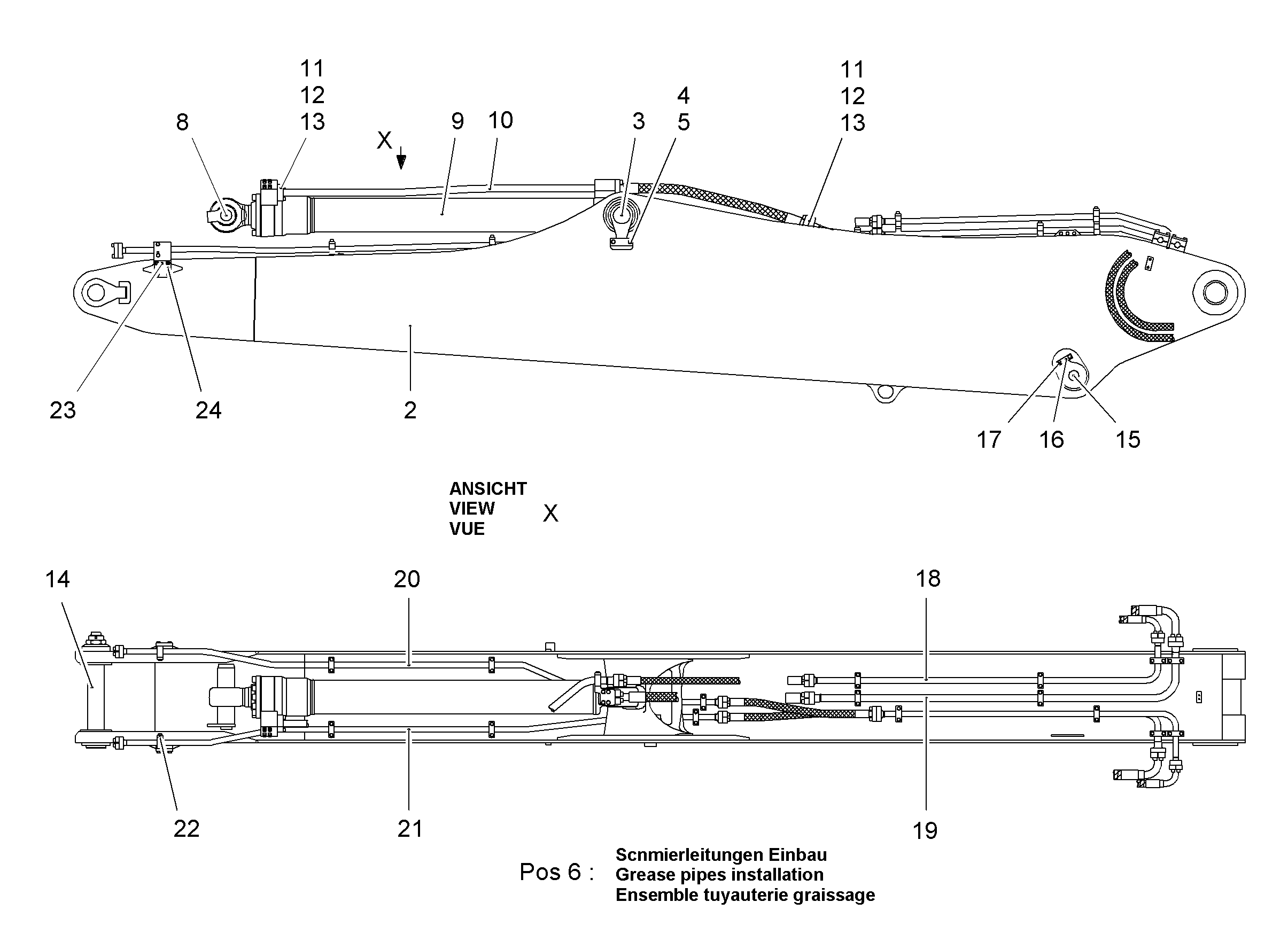 СМАЗОЧНЫЕ ЛИНИИ УСТАНОВКА 9005916 LIEBHERR