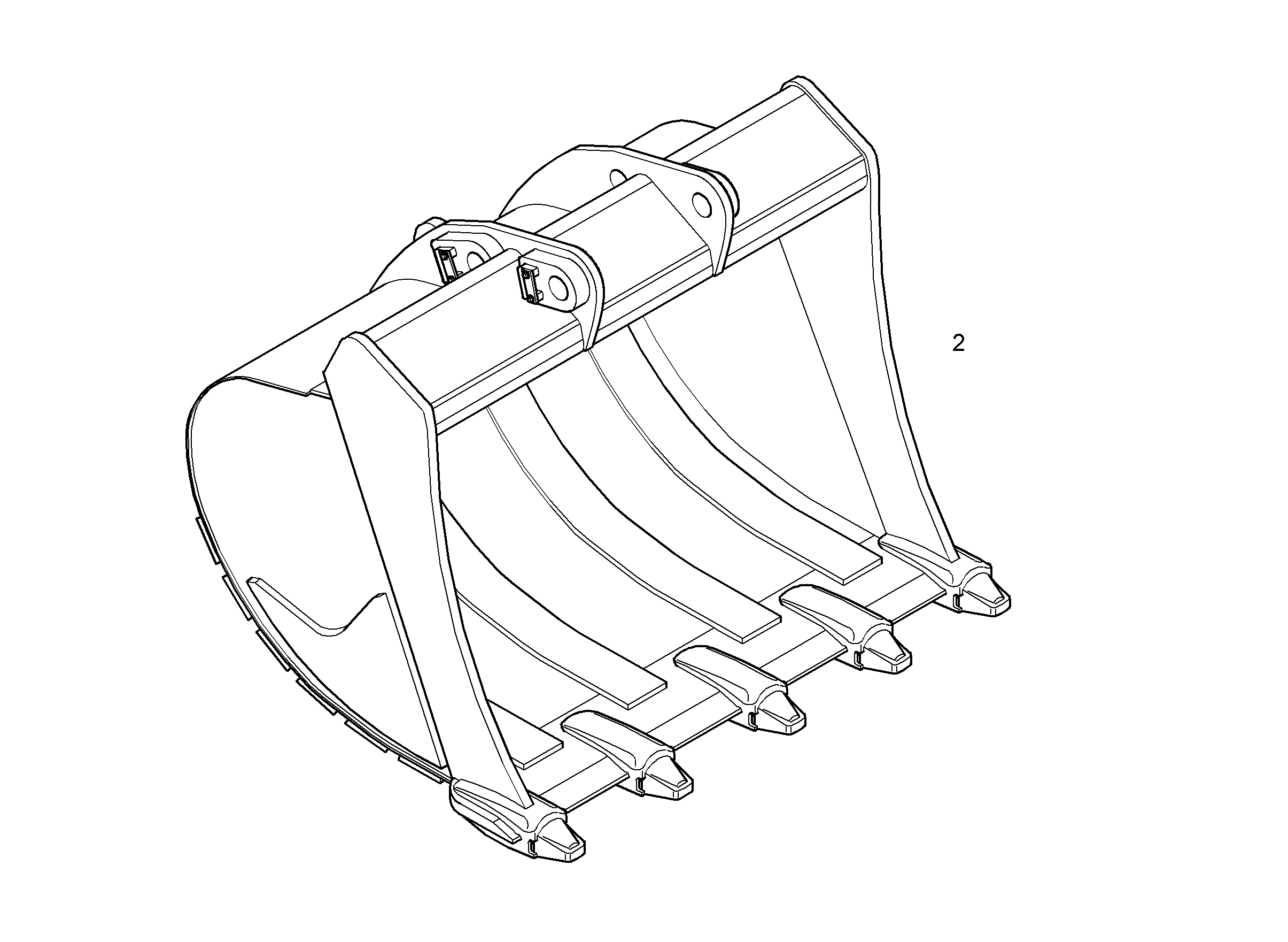 ЛОПАТА ОБРАТНАЯ HD 9007227 LIEBHERR