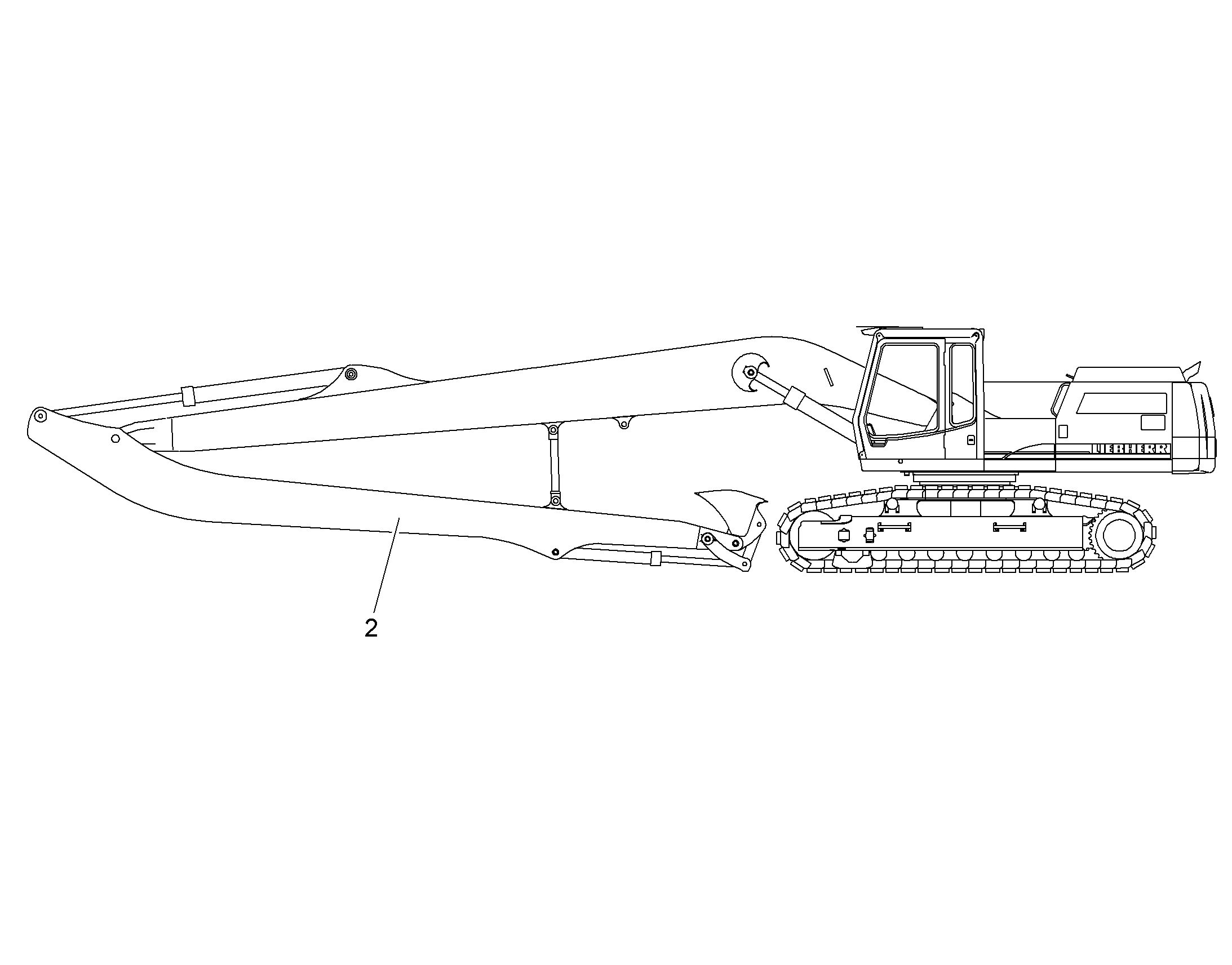 СМАЗОЧНАЯ ЛИНИЯ РУКОЯТИ КОВША 8,20M 9006112 LIEBHERR