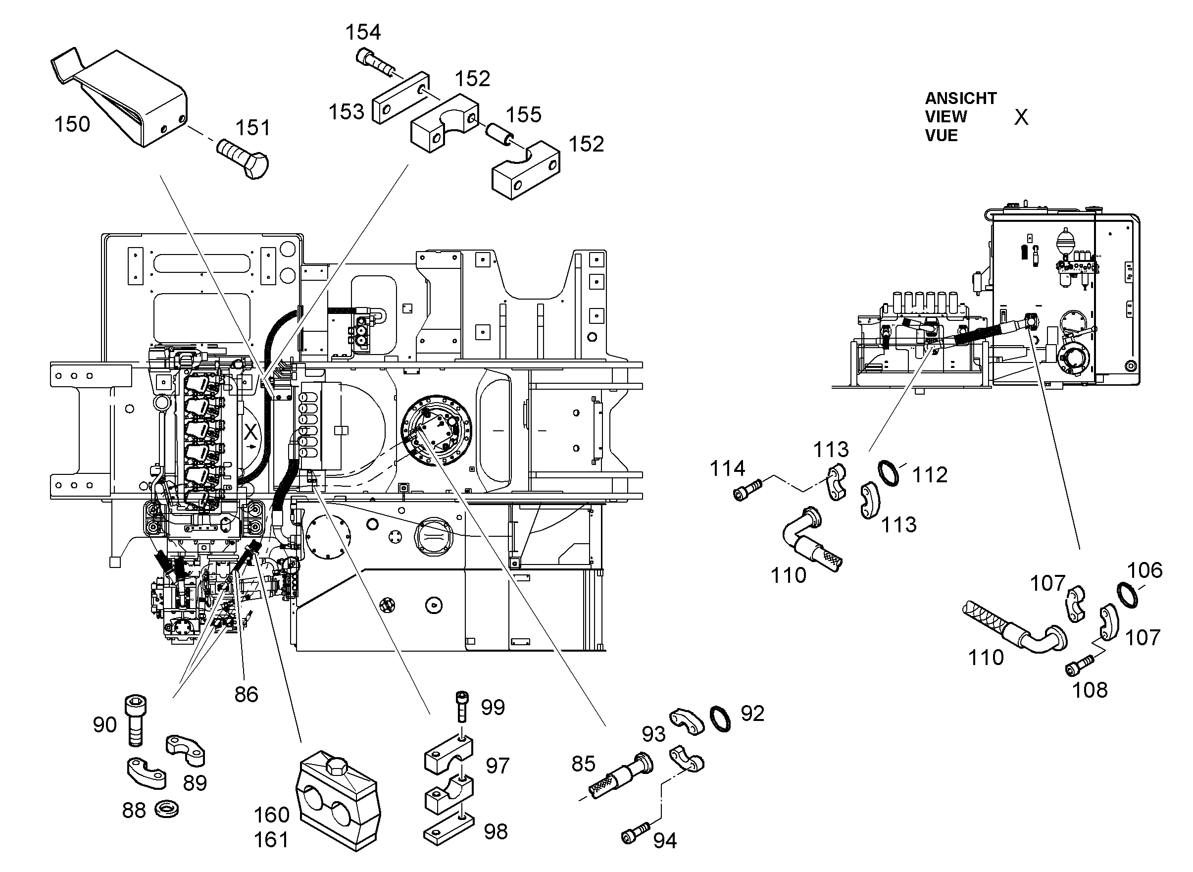 ШЛАНГ 20X2100 5603754 LIEBHERR