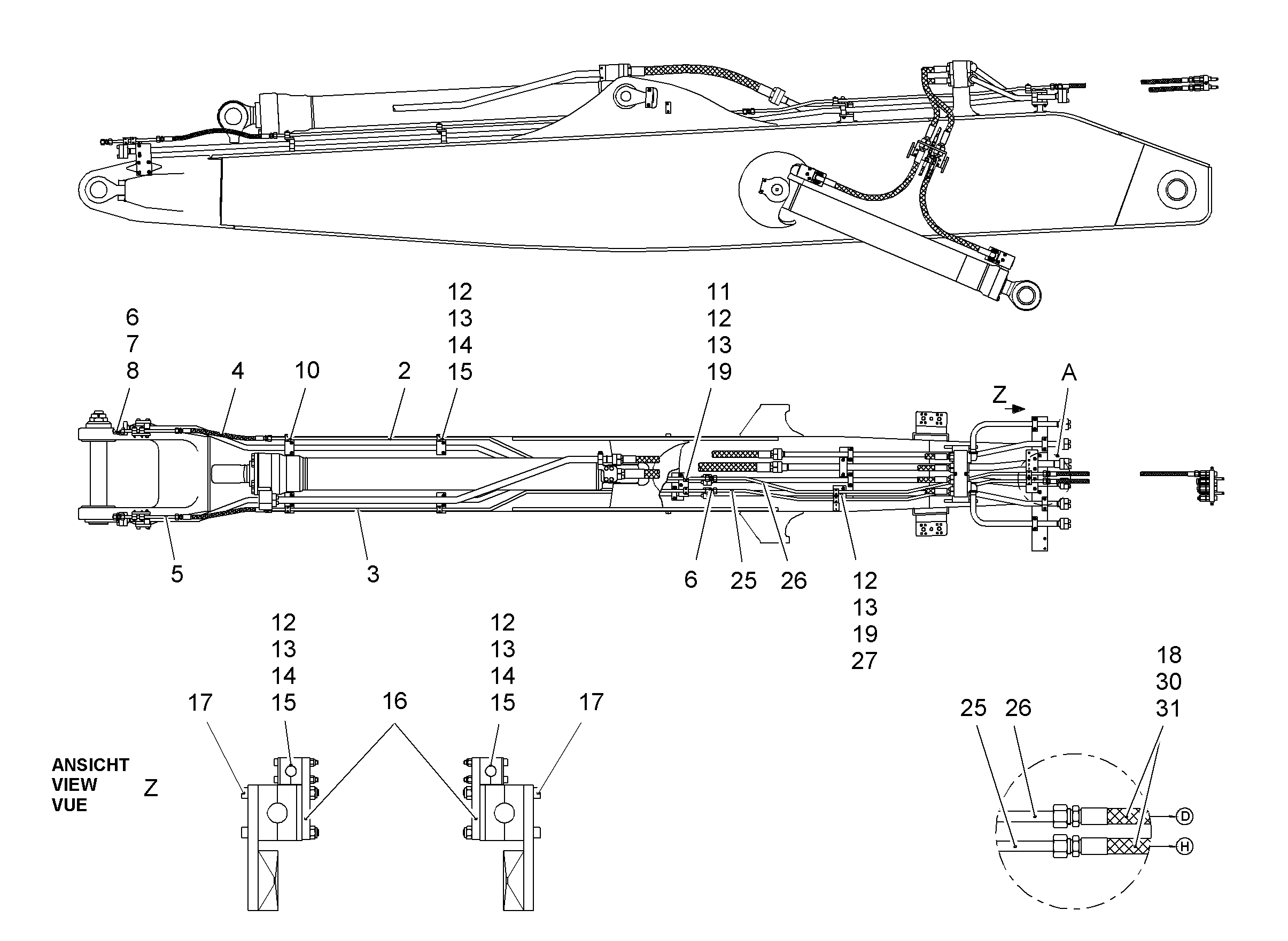 ШЛАНГ 12X2350 10005559 LIEBHERR