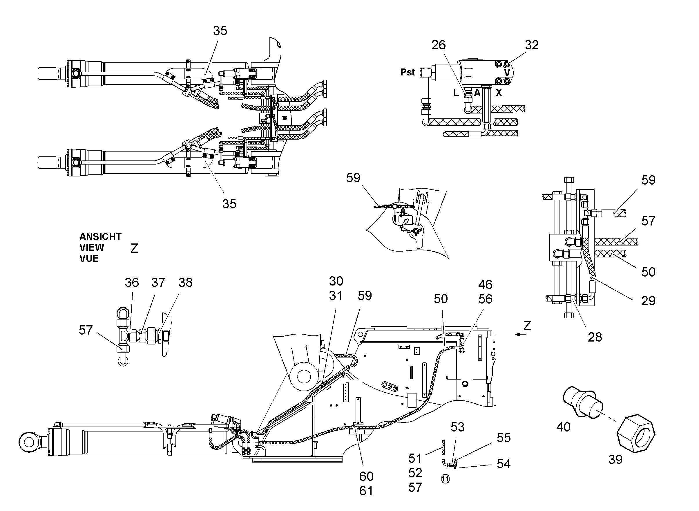 УСТР.ПРЕДУП.О ПЕРЕГРУЗКЕ R934B HDS 9874076 LIEBHERR