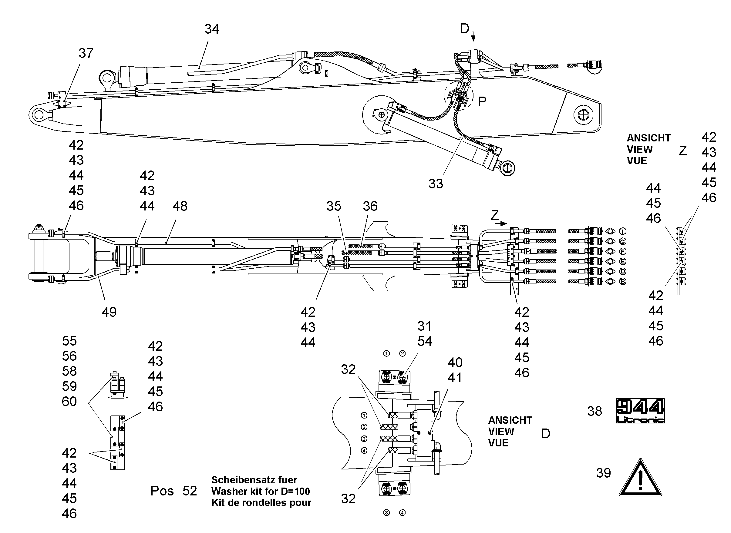 ШЛАНГ 32X1120 5603999 LIEBHERR