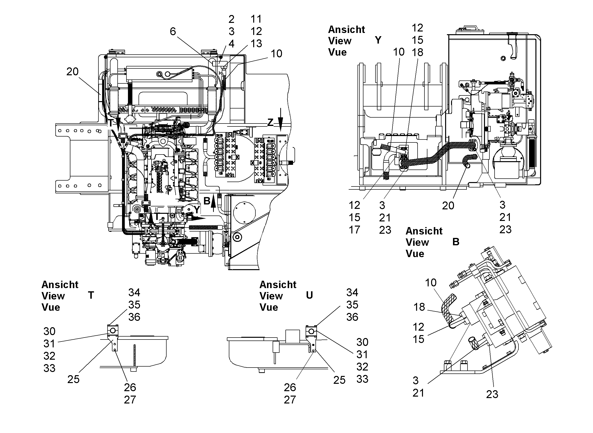 ШЛАНГ 40X1600 5608290 LIEBHERR