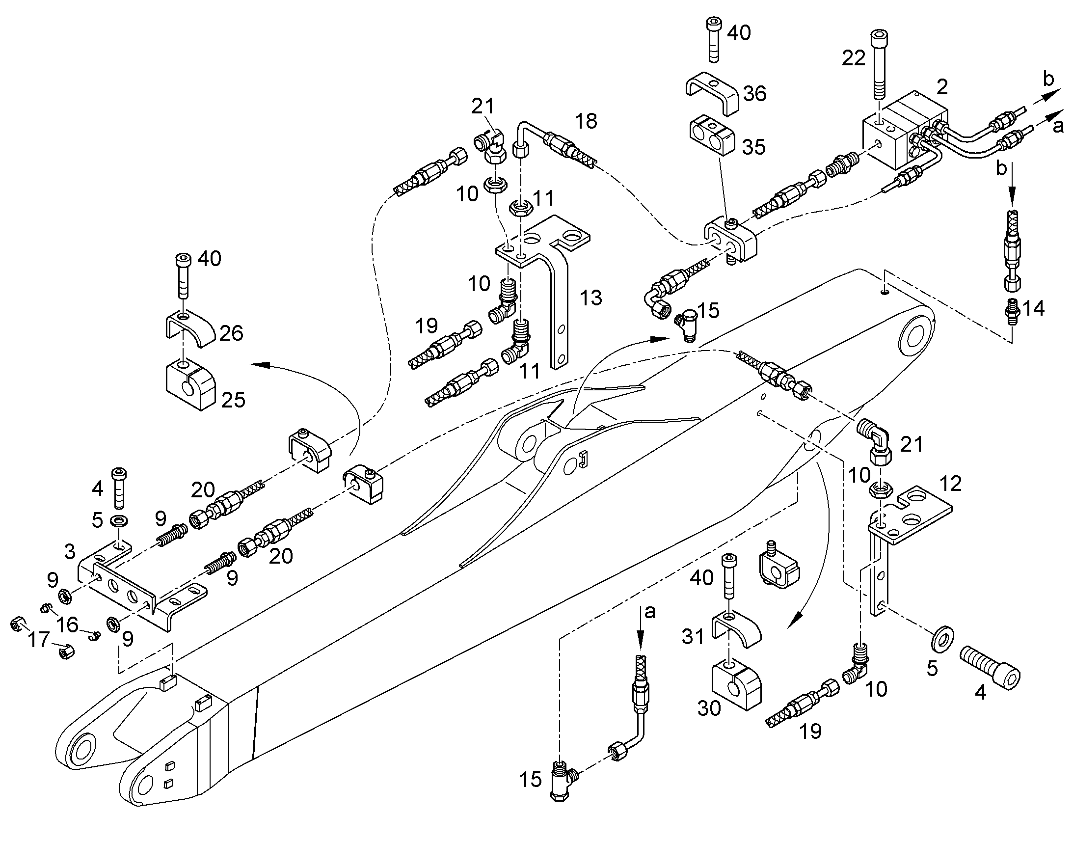 ШЛАНГ 4X3004 10007030 LIEBHERR