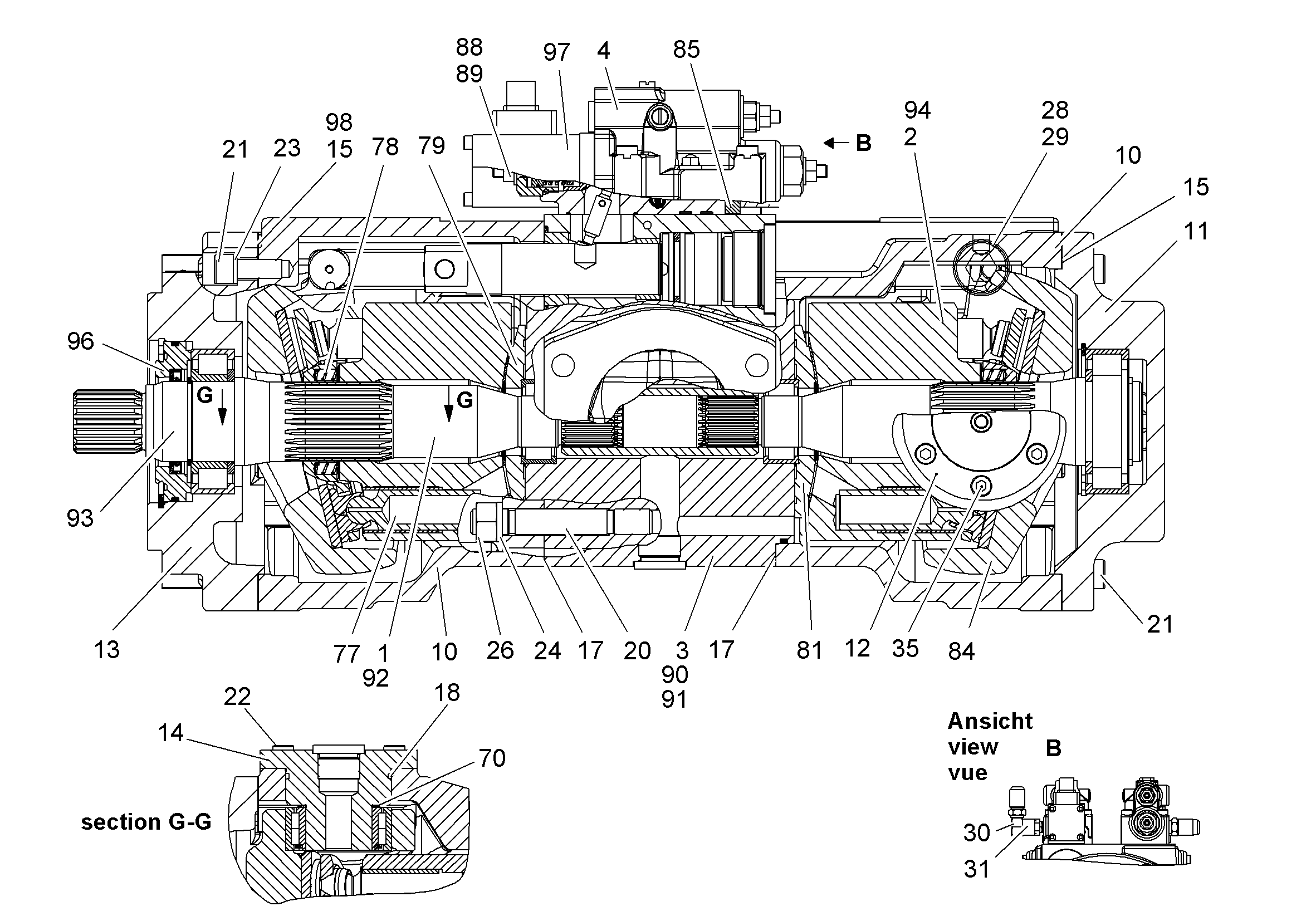 РЕМКОМПЛЕКТ ПРИВОДНОГО УЗЛА NG 125-130 9073486 LIEBHERR