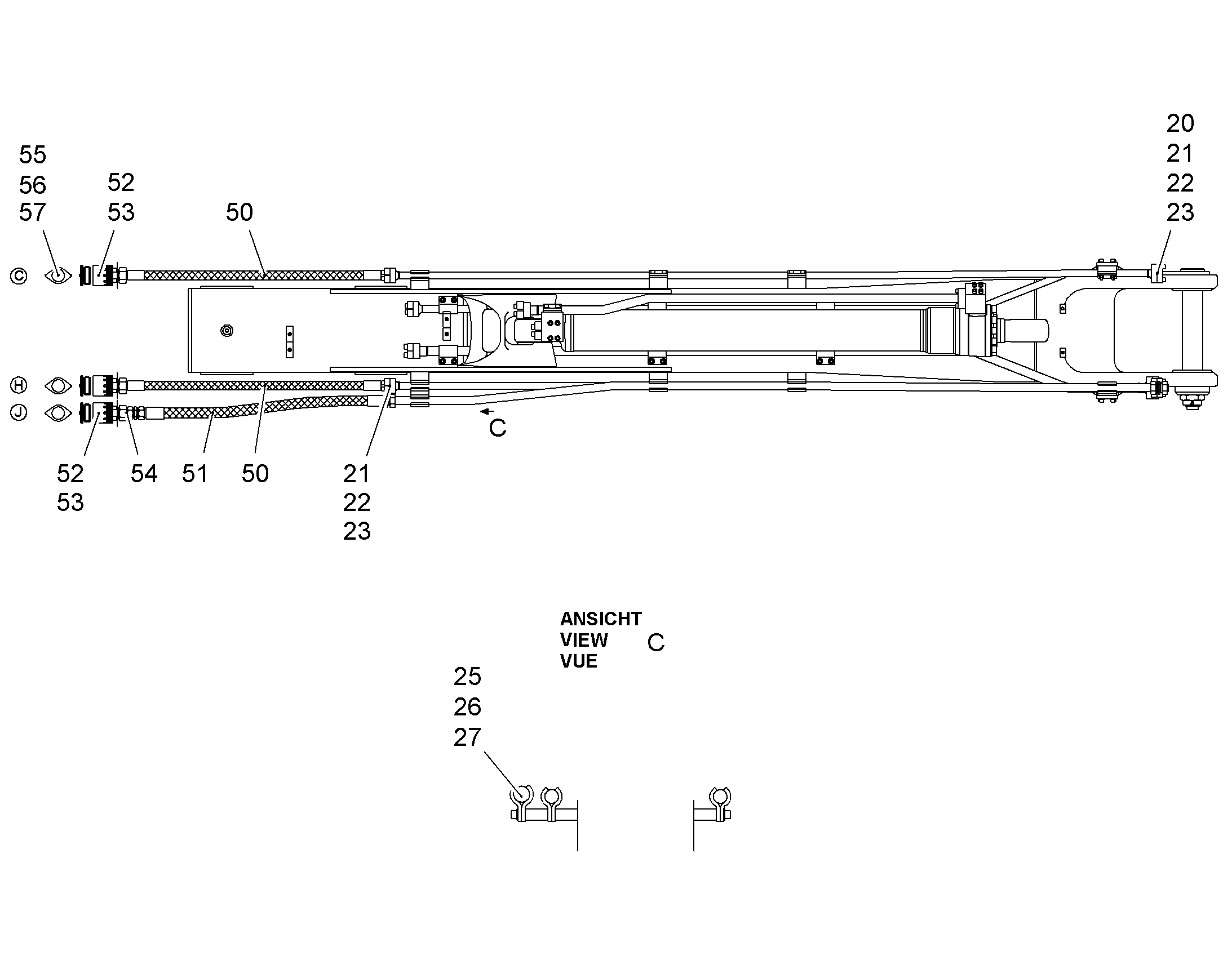 ШЛАНГ 25X1400 10004130 LIEBHERR