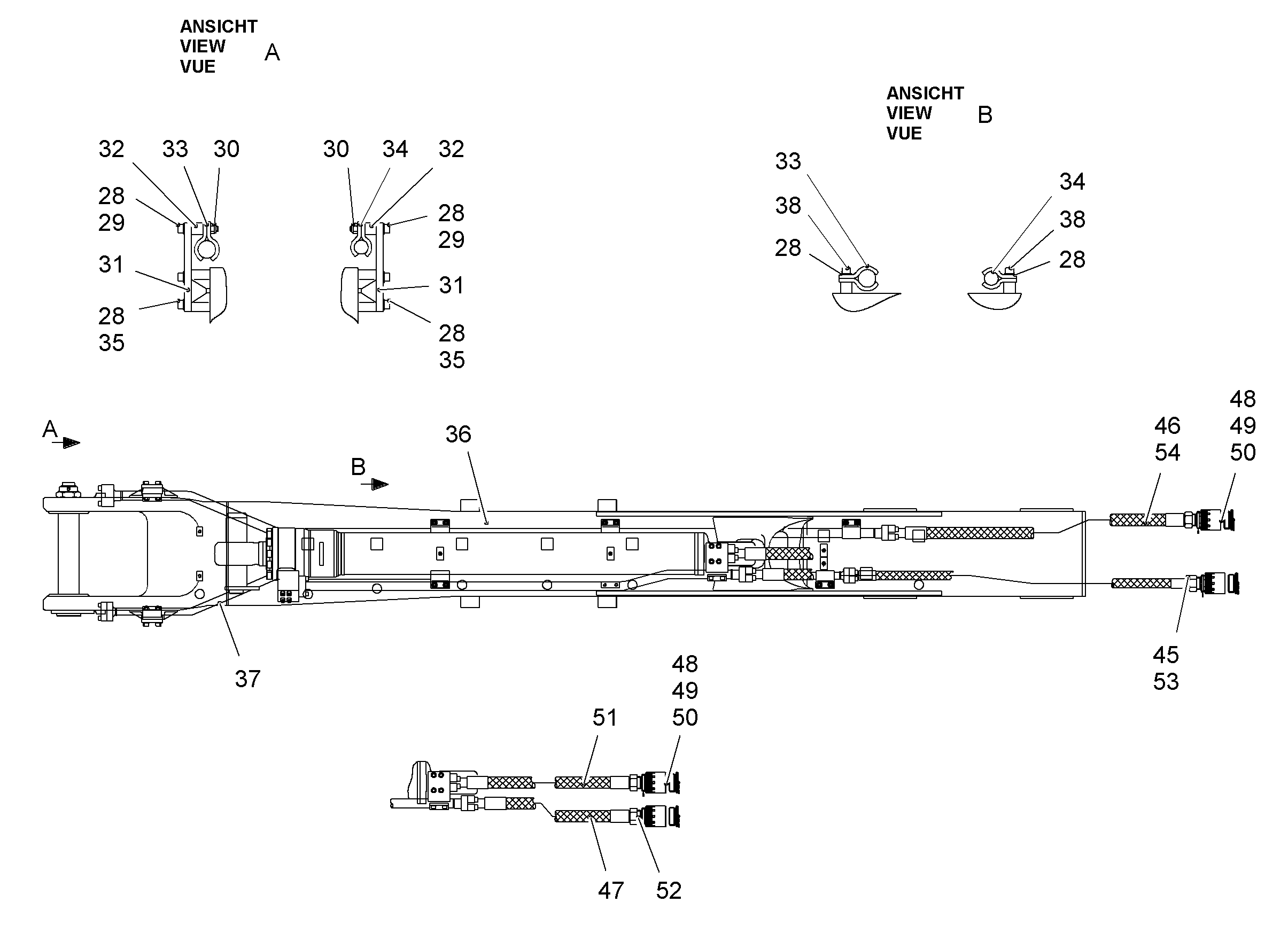 ПРОВОДКА МОНТАЖ AHS 9010033 LIEBHERR