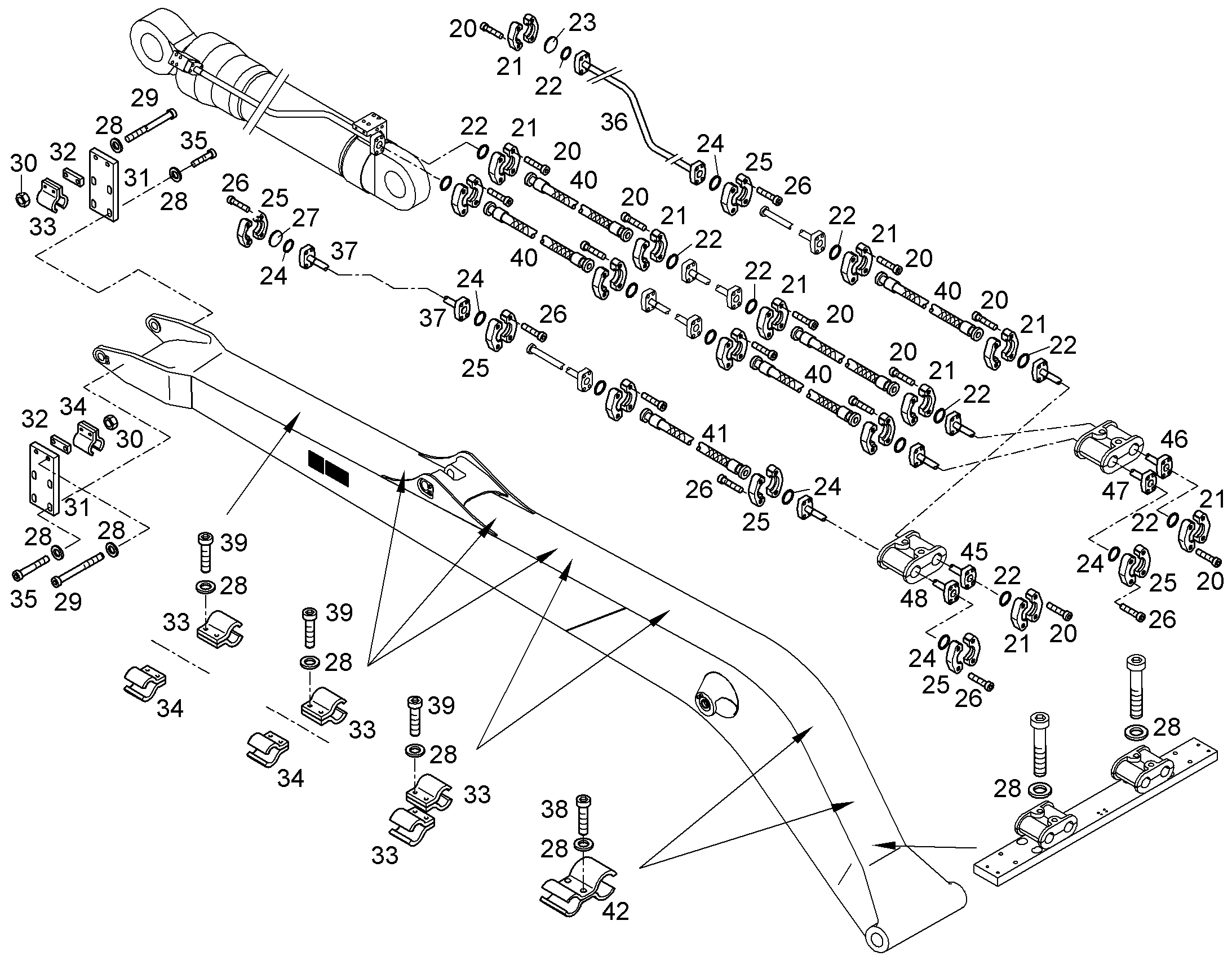 ПРОВОДКА МОНТАЖ AHS 9879971 LIEBHERR