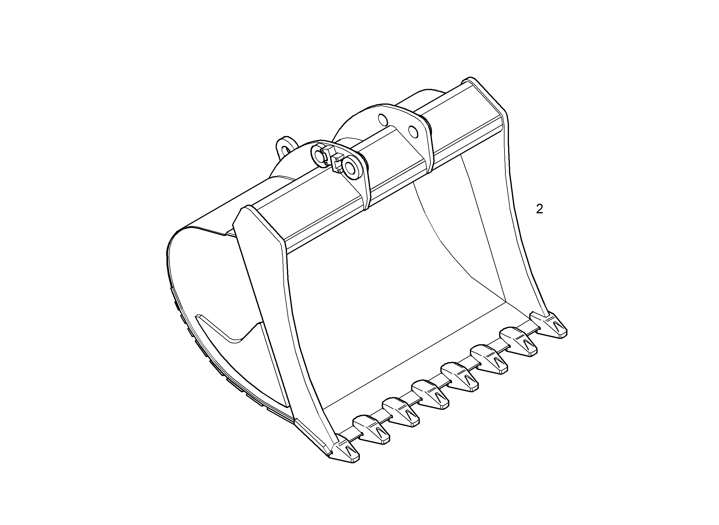 ЛОПАТА ОБРАТНАЯ HD 9010203 LIEBHERR