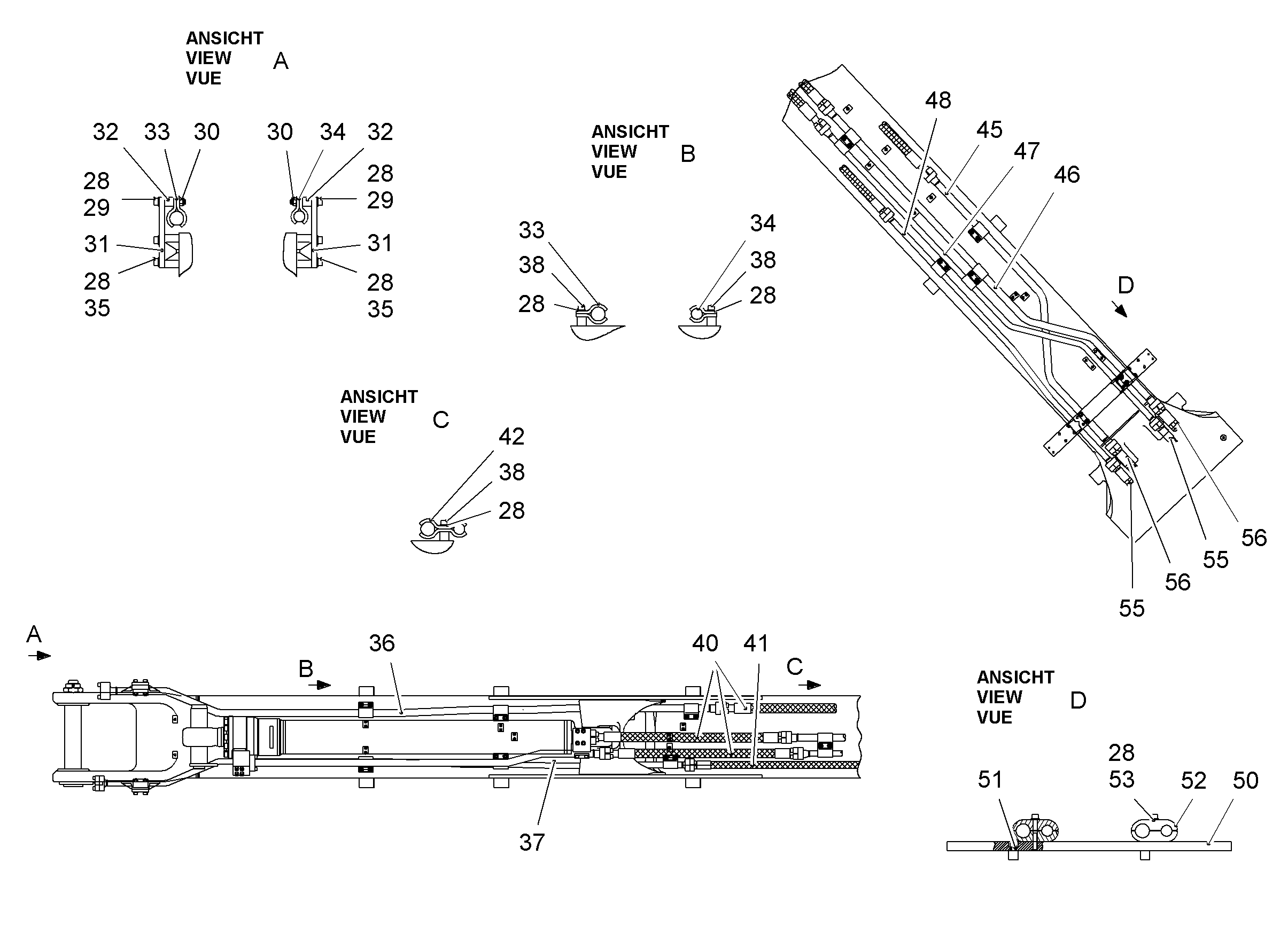 ПРОВОДКА МОНТАЖ AHS 10071887 LIEBHERR