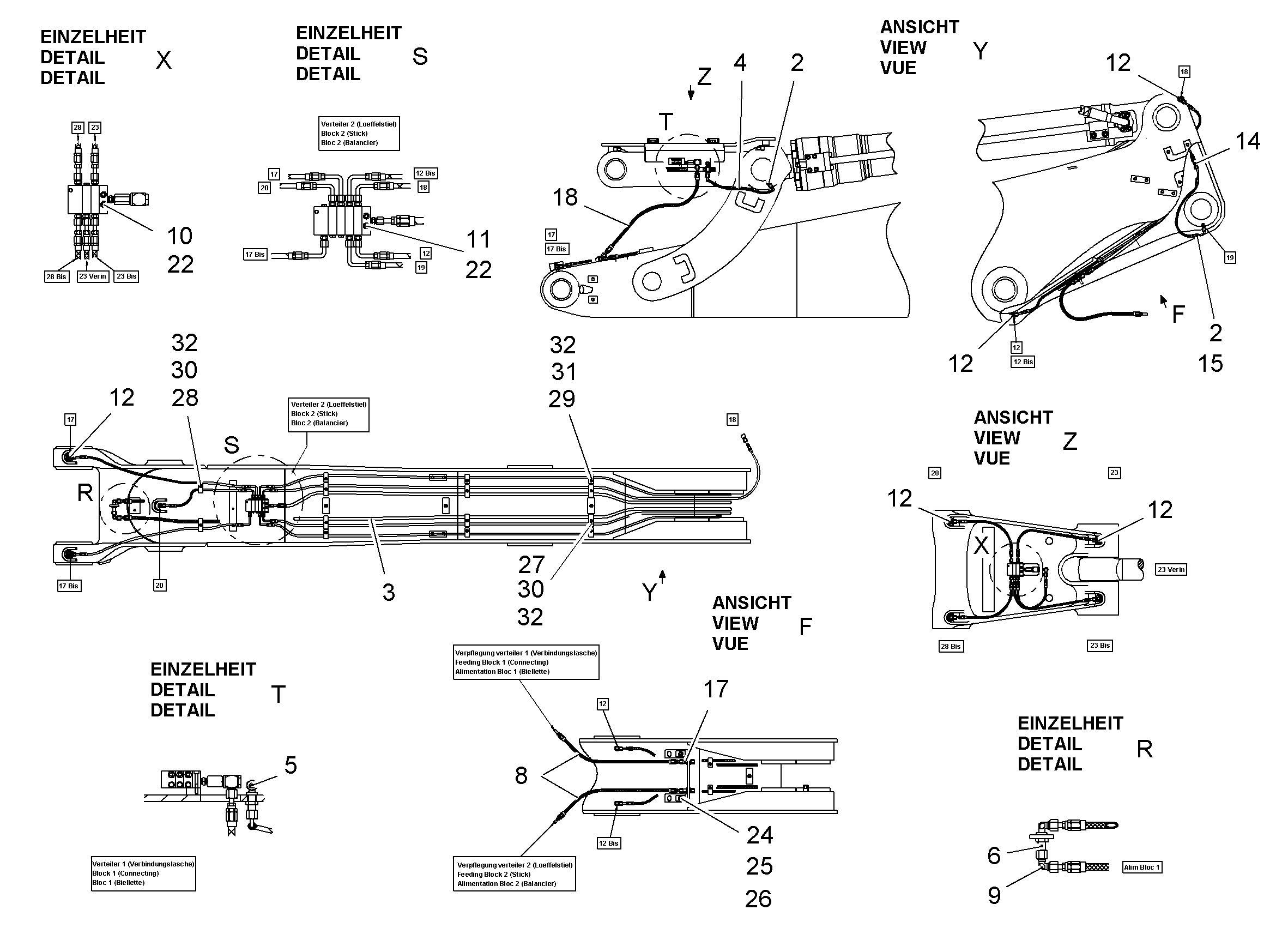 РАСПРЕДЕЛИТЕЛЬ MX-F 5/7 10006985 LIEBHERR