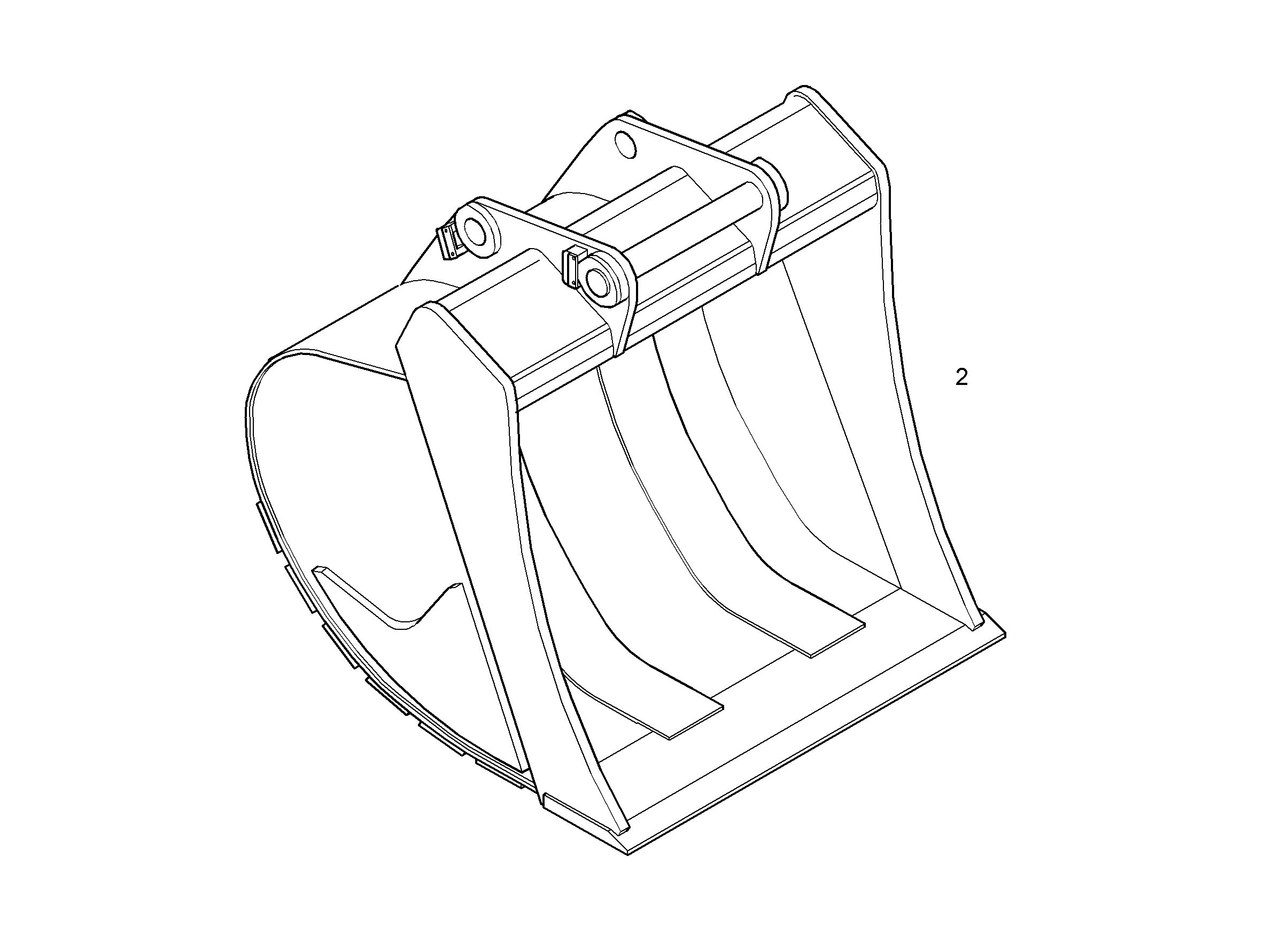 ЛОПАТА ОБРАТНАЯ HD 9010484 LIEBHERR