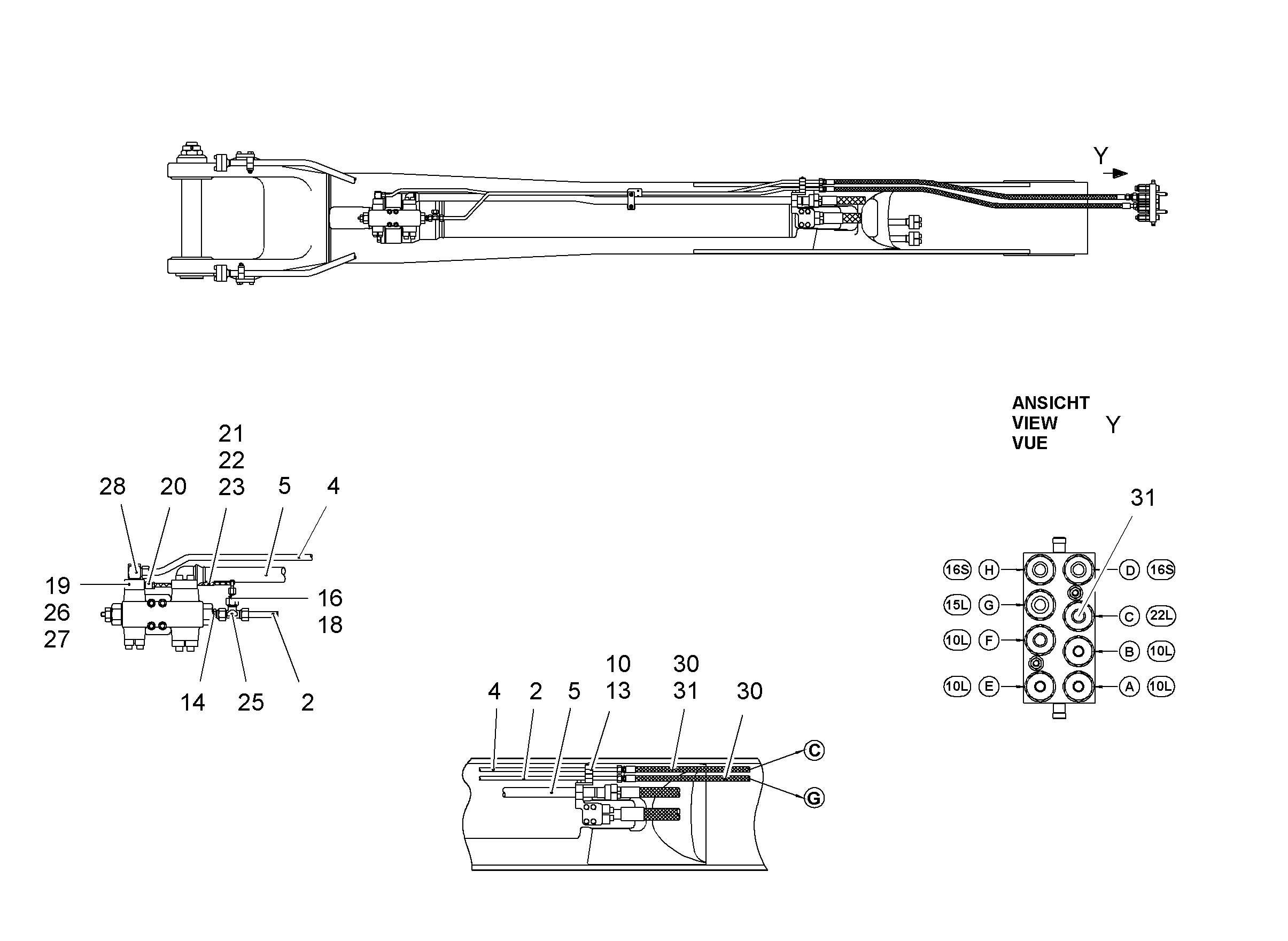 ШЛАНГ 12X2350 10000328 LIEBHERR