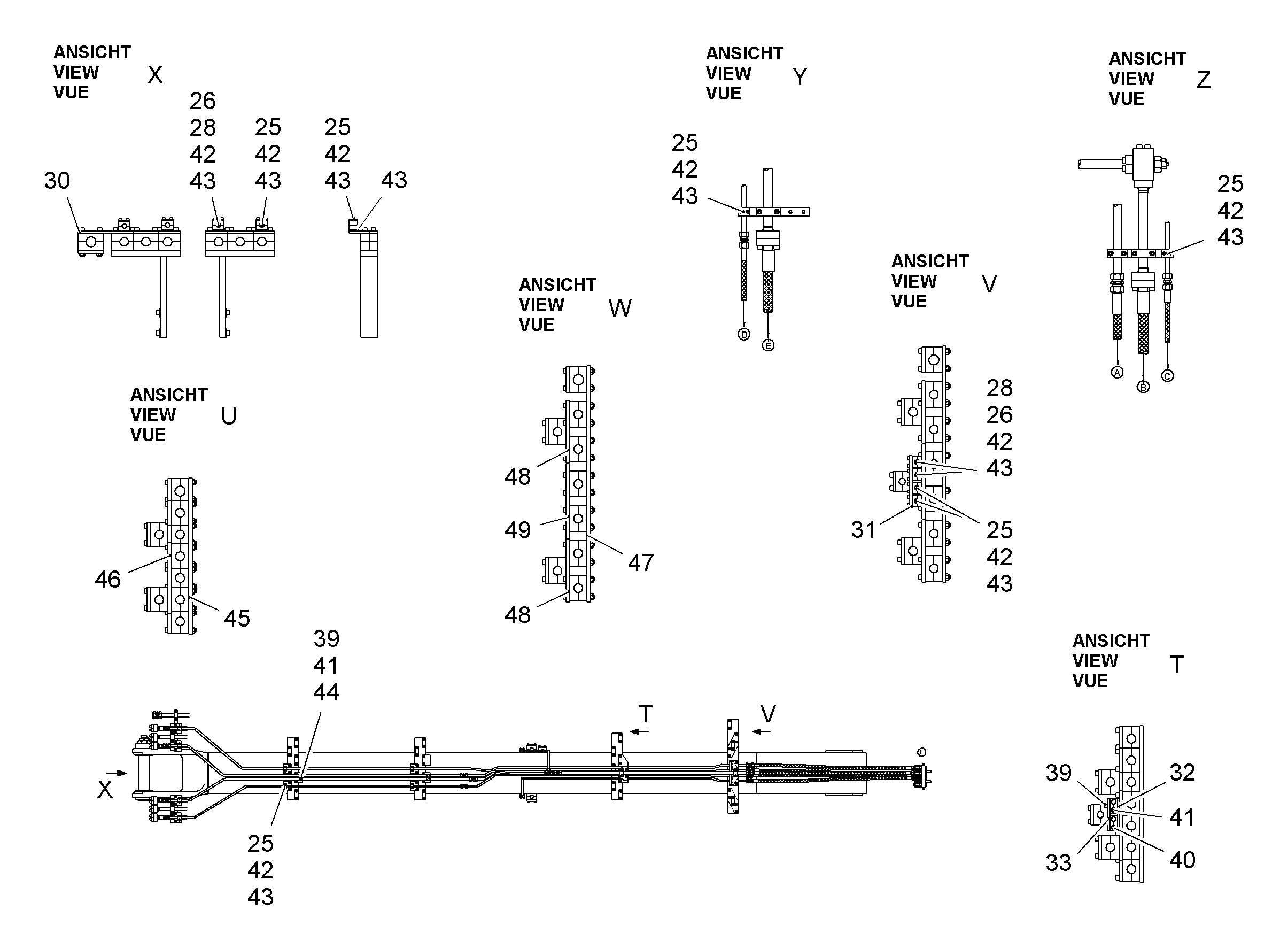 КЛЕММА ПОЛОВИННАЯ DIN 3015-1 L 2 R 15 PP SW 7008052 LIEBHERR