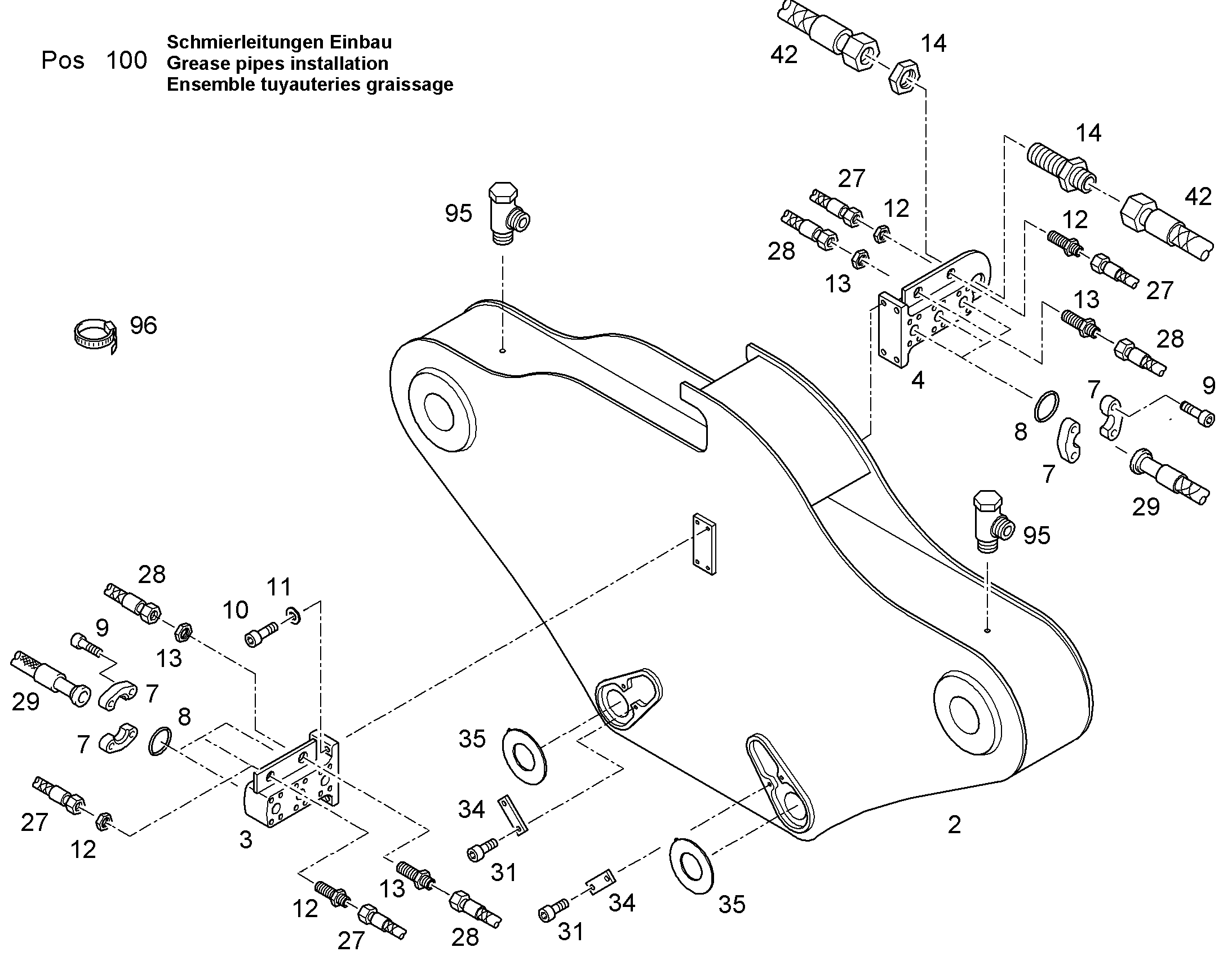СМАЗОЧНЫЕ ЛИНИИ УСТАНОВКА 9012270 LIEBHERR