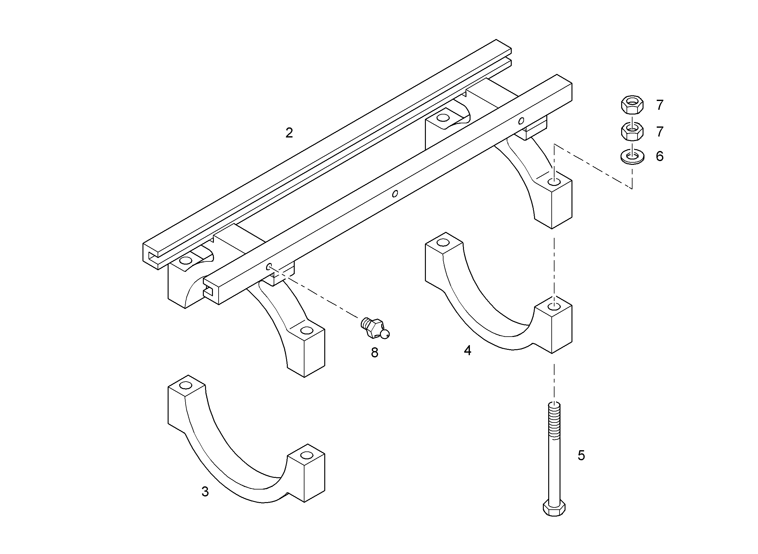 ШИНА СКОЛЬЗЯЩАЯ 9827843 LIEBHERR