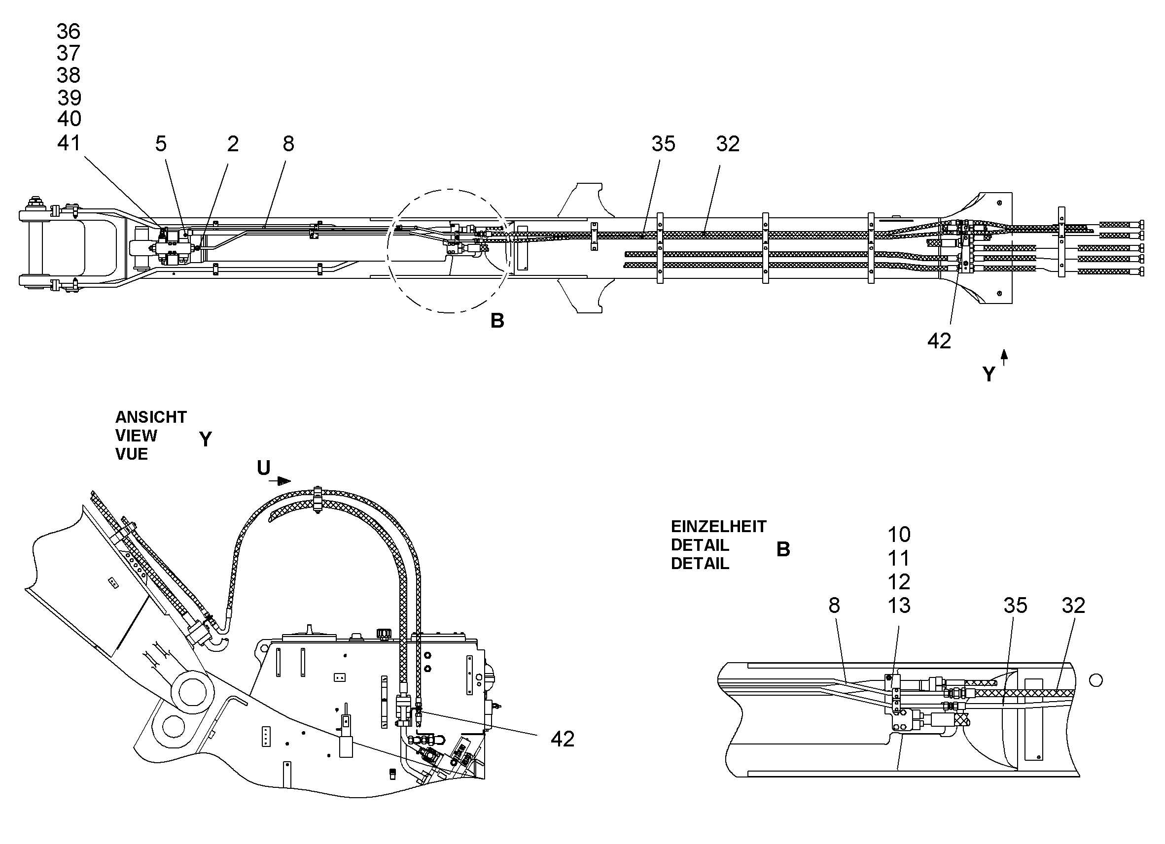 ШЛАНГ 12X3900 5614910 LIEBHERR