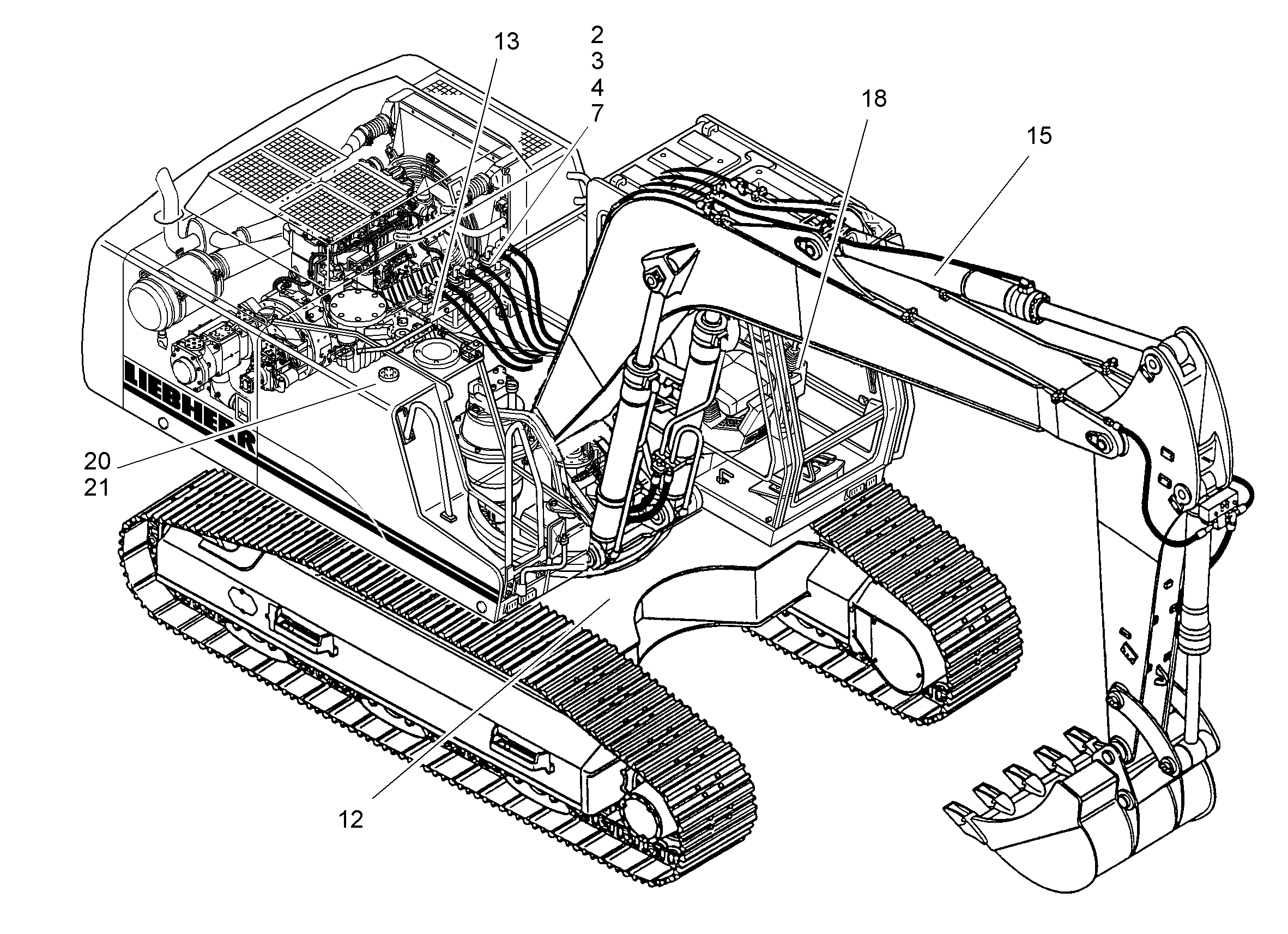 ПЕРЕОБОРУД. ПОВОР. ПЛАТФОРМЫ 9014859 LIEBHERR