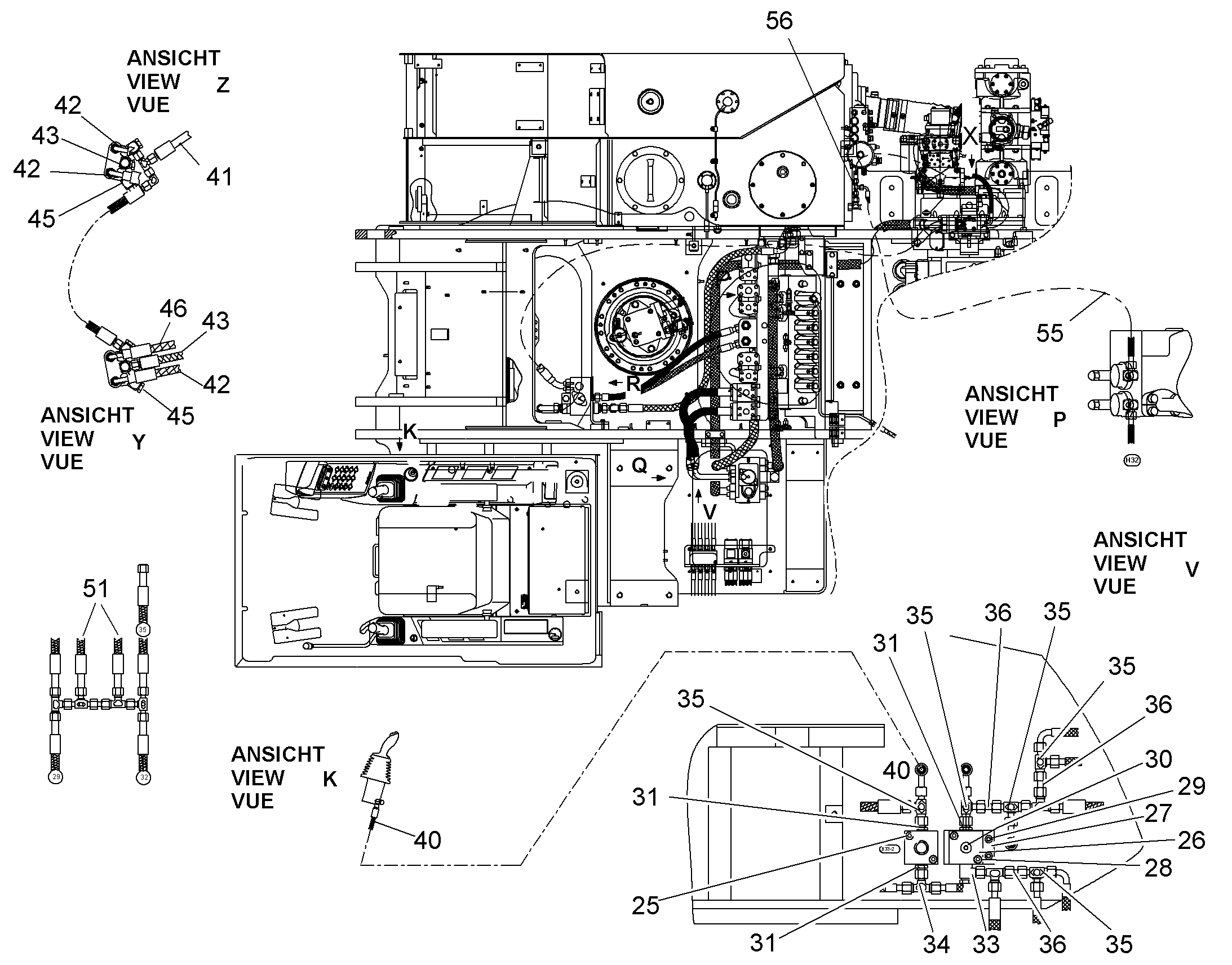 МОНТ.НАБ. ОГРАНИЧЕНИЕ ПОДАЧИ 9827918 LIEBHERR