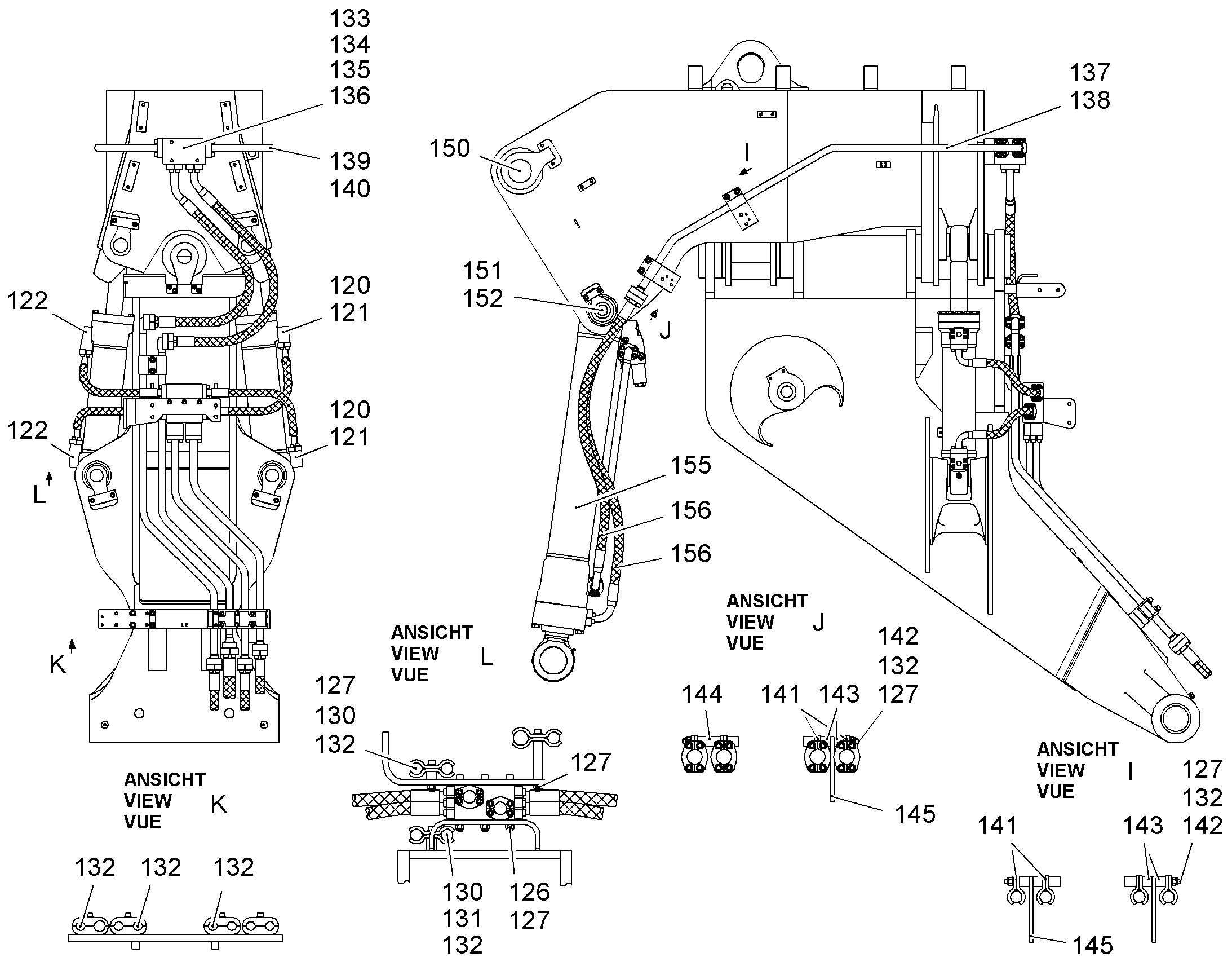 ЗАЩ.ТРУБЫ ЦИЛ.РУК. 9015970 LIEBHERR